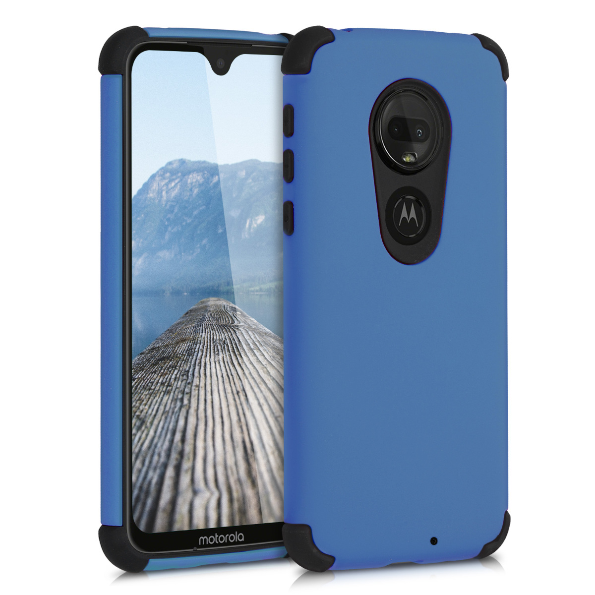 Modré pouzdro | obal pro Motorola Moto G7 / Moto G7 Plus - Tmavě modrá