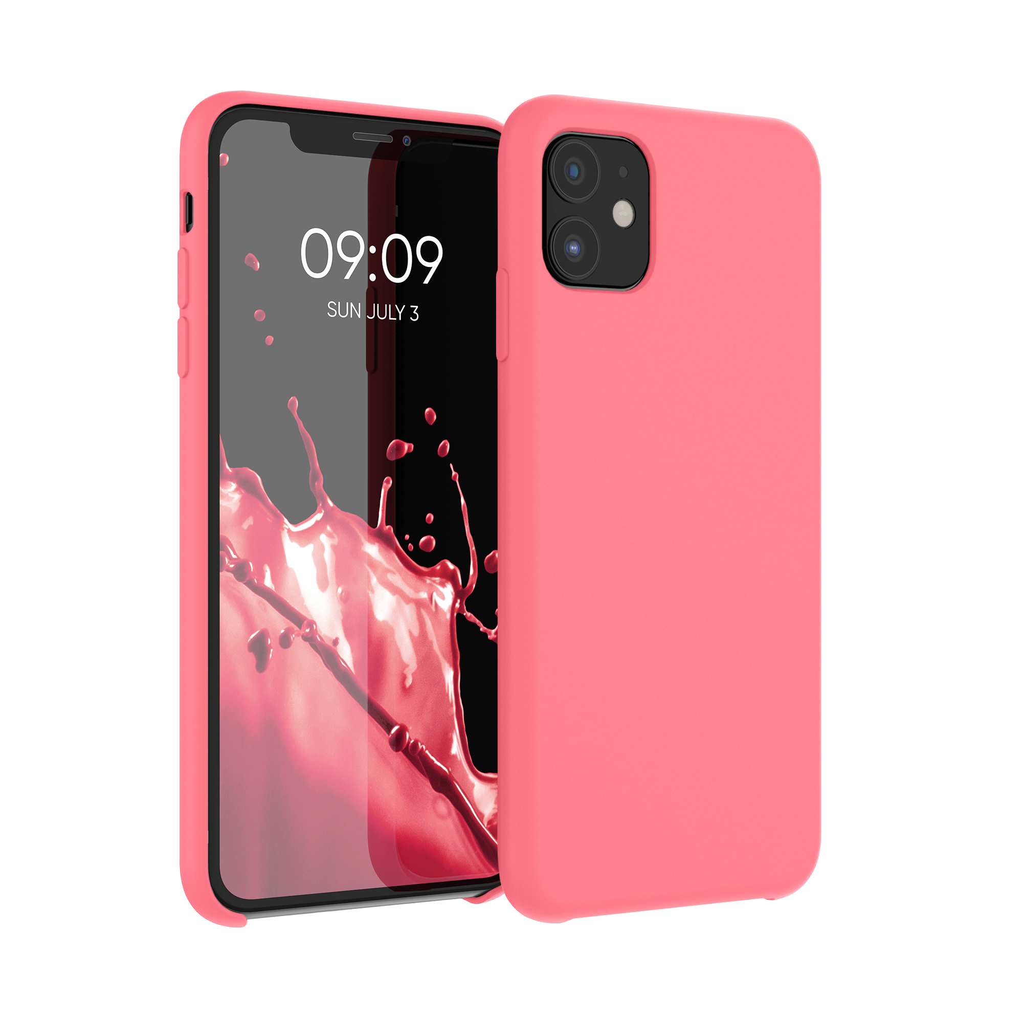Kvalitní silikonové TPU pouzdro pro Apple iPhone 11 - Neon Coral