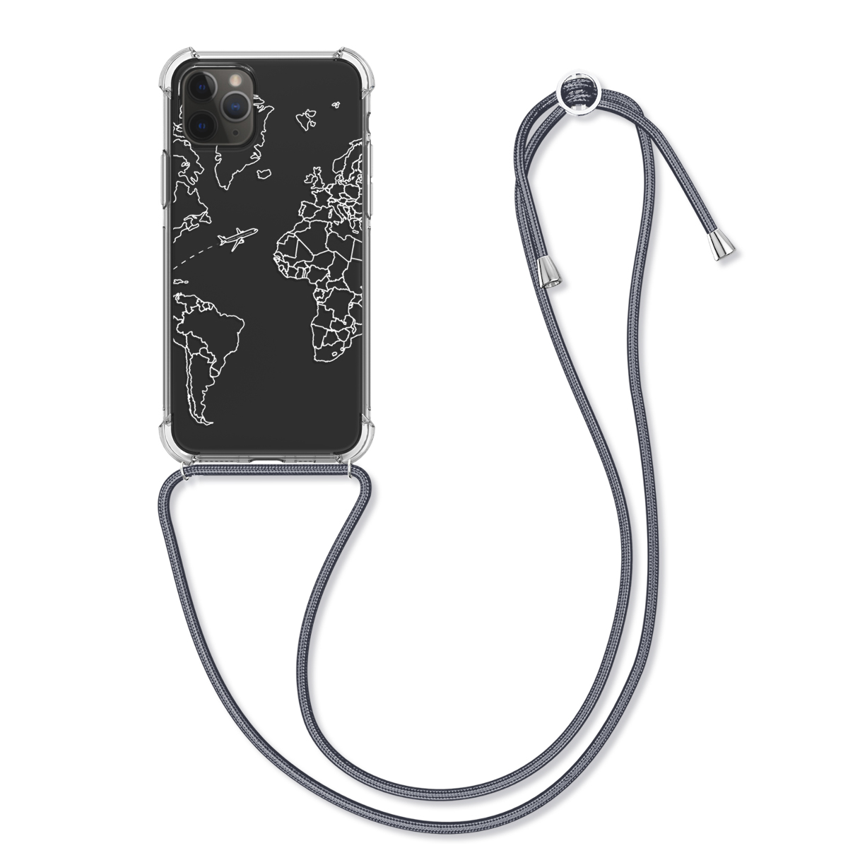 Kvalitní silikonové TPU pouzdro pro Apple iPhone 11 Pro - Travel & Prozkoumat White | Transparent
