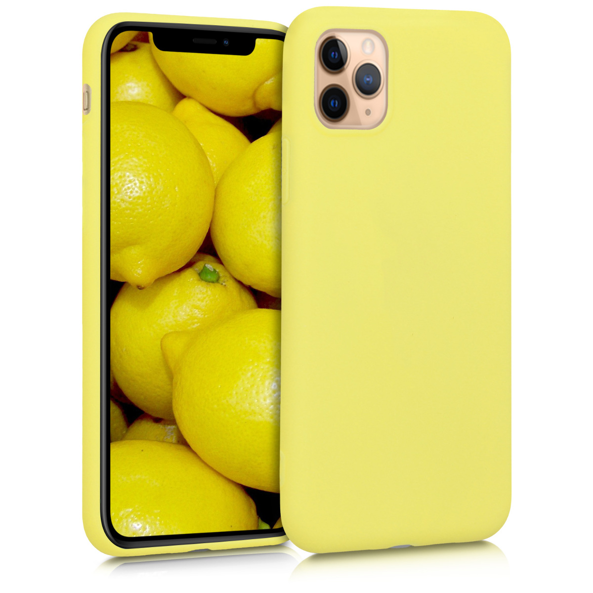 Kvalitní silikonové TPU pouzdro pro Apple iPhone 11 Pro - Yellow Matte