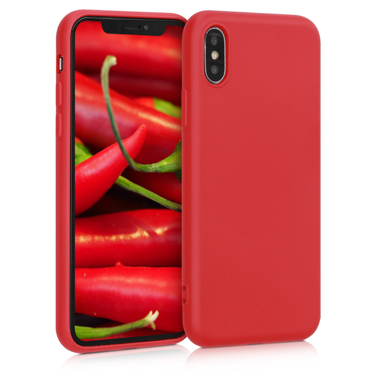 Kvalitní silikonové TPU pouzdro pro Apple iPhone X - Červené