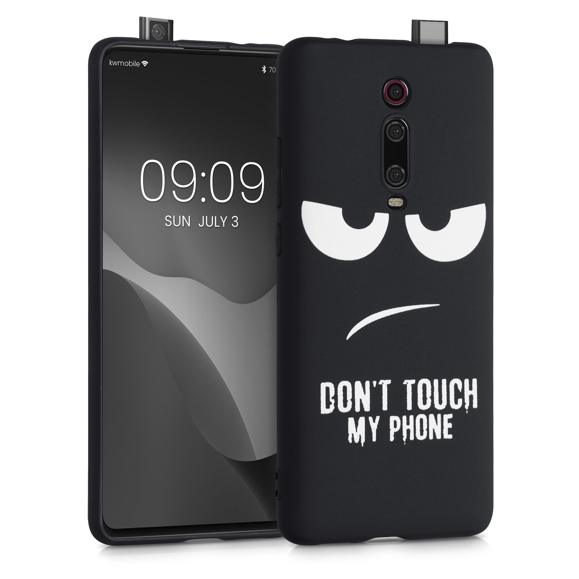 Silikonové pouzdro TPU pro Xiaomi Mi 9T (Pro) / Redmi K20 (Pro) - Nedotýkej se mého telefonu Bílá / Černá