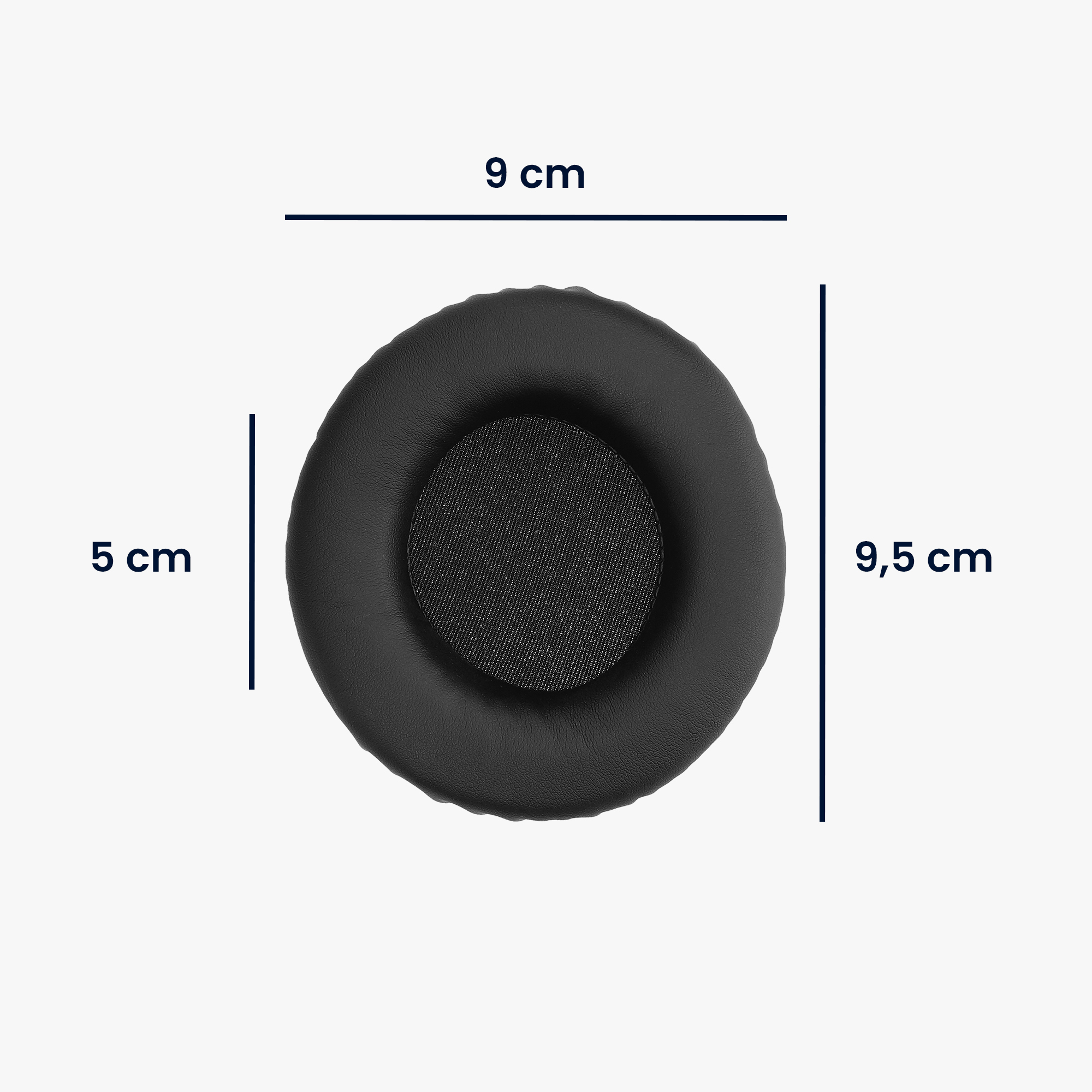 PU Leather Replacement Ear Pads for Headphones kwmobile 2X Earpads Compatible with Sennheiser HD215 //HD225 //HD205 II//HD 4.40 BT Black