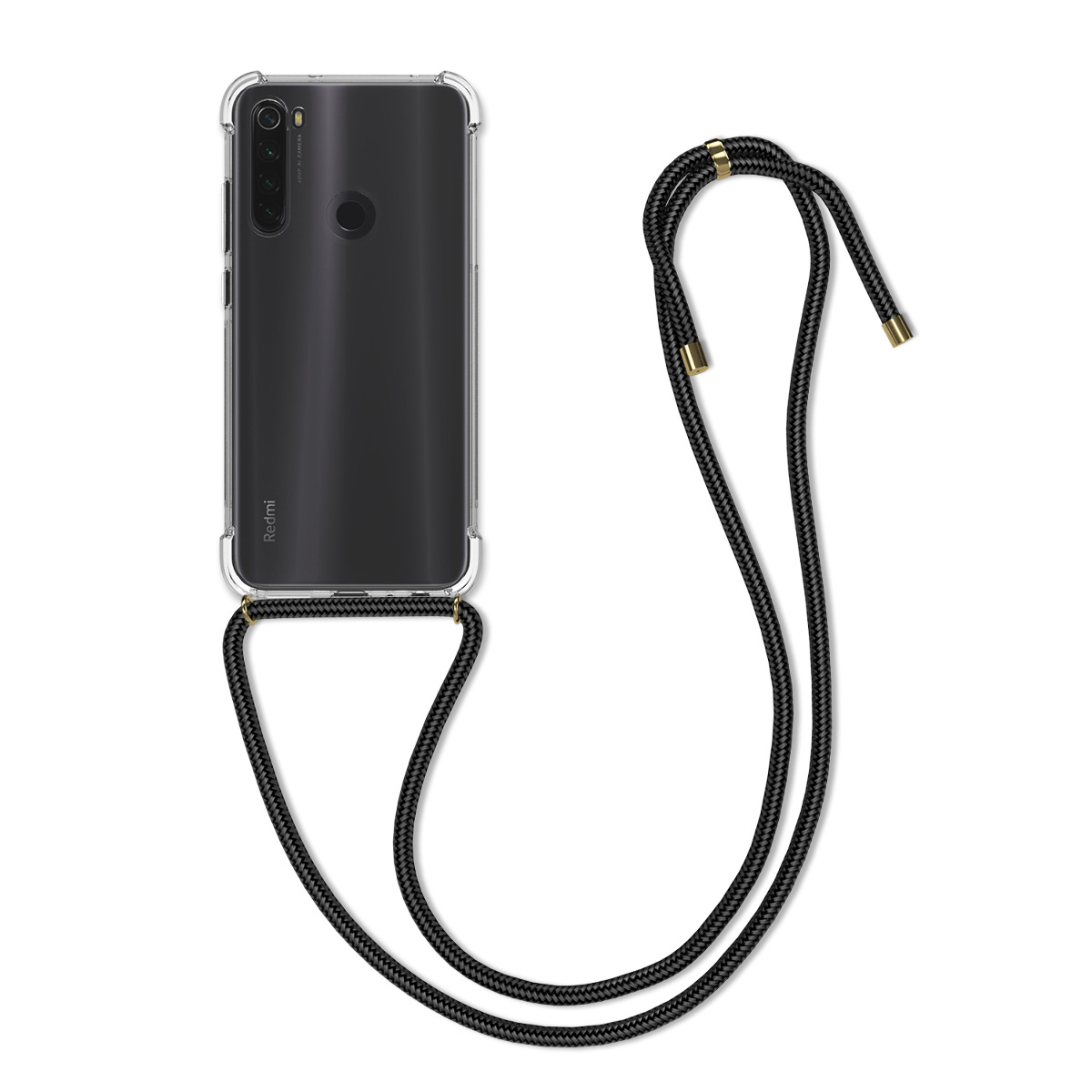 Kvalitní silikonové TPU pouzdro | obal pro Xiaomi Redmi Note 8T - černý / transparentní