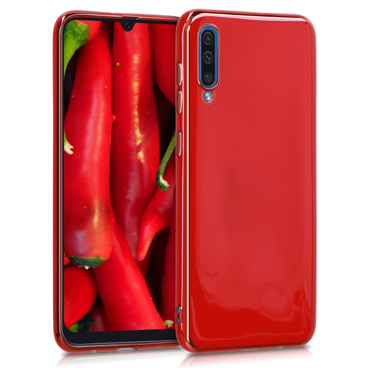 Kvalitní silikonové TPU pouzdro pro Samsung A50 - červené