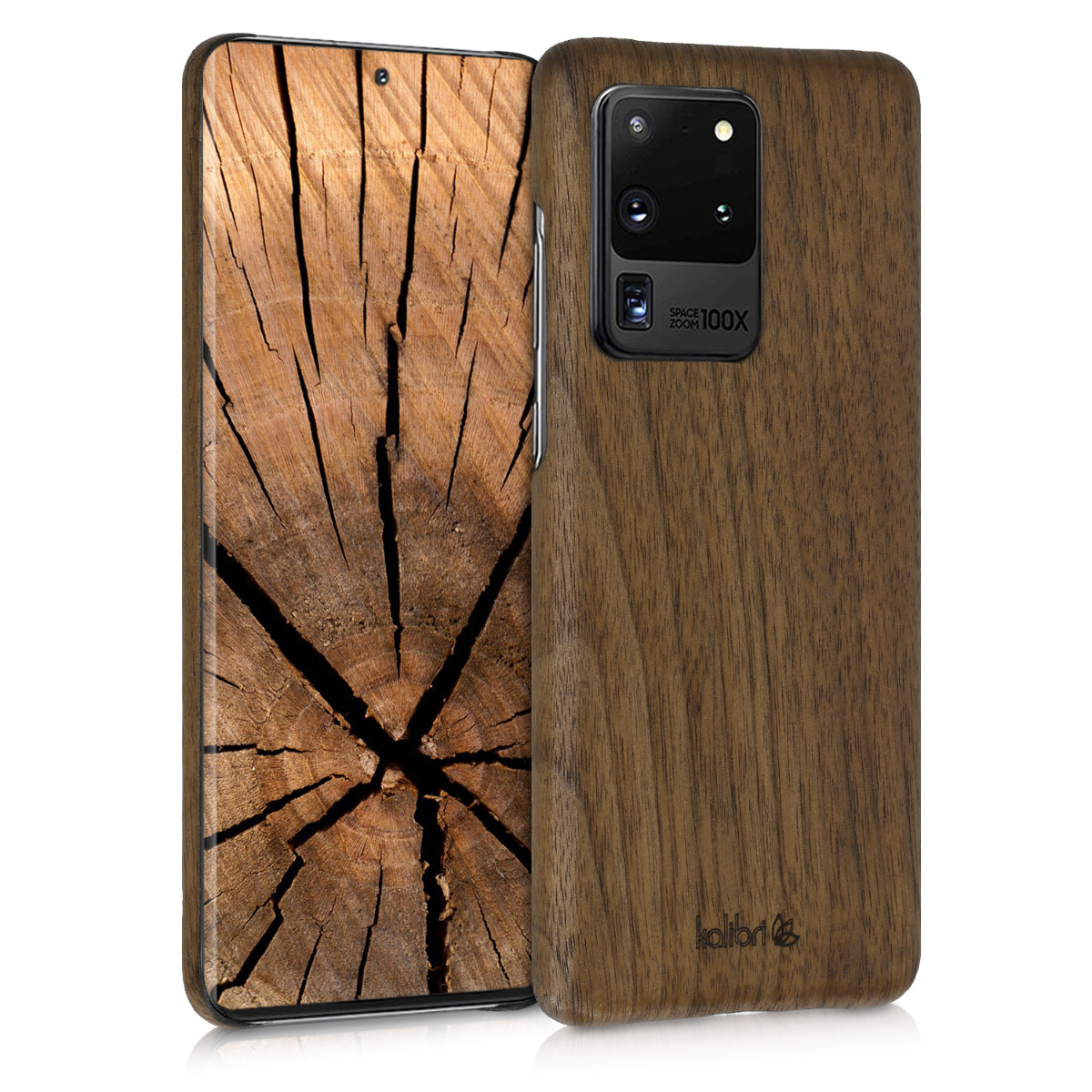 Dřevěné plastové pouzdro / obal pro Samsung S20 Ultra