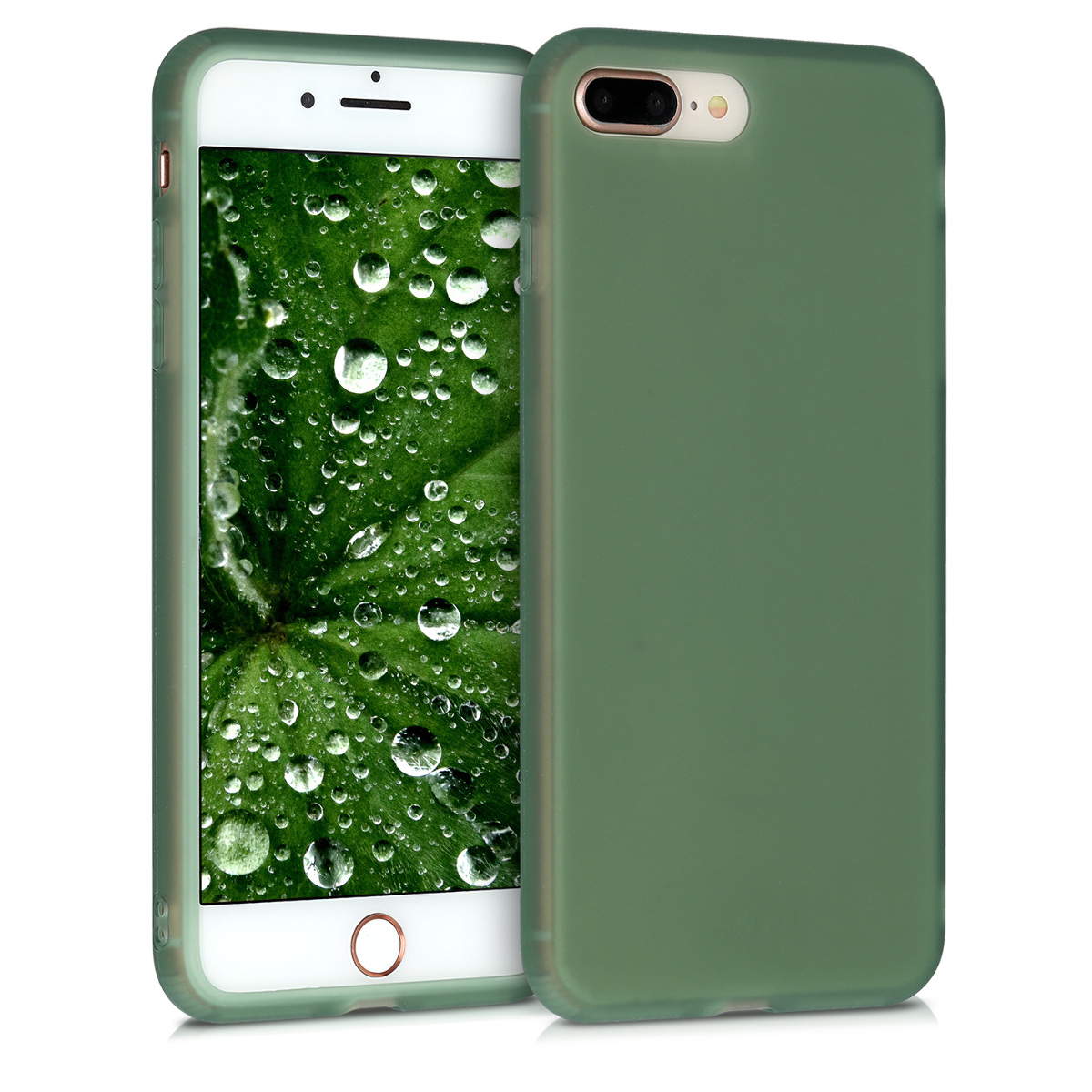 Kvalitní silikonové TPU  pouzdro pro Apple iPhone 7 Plus / 8  - Forest Green