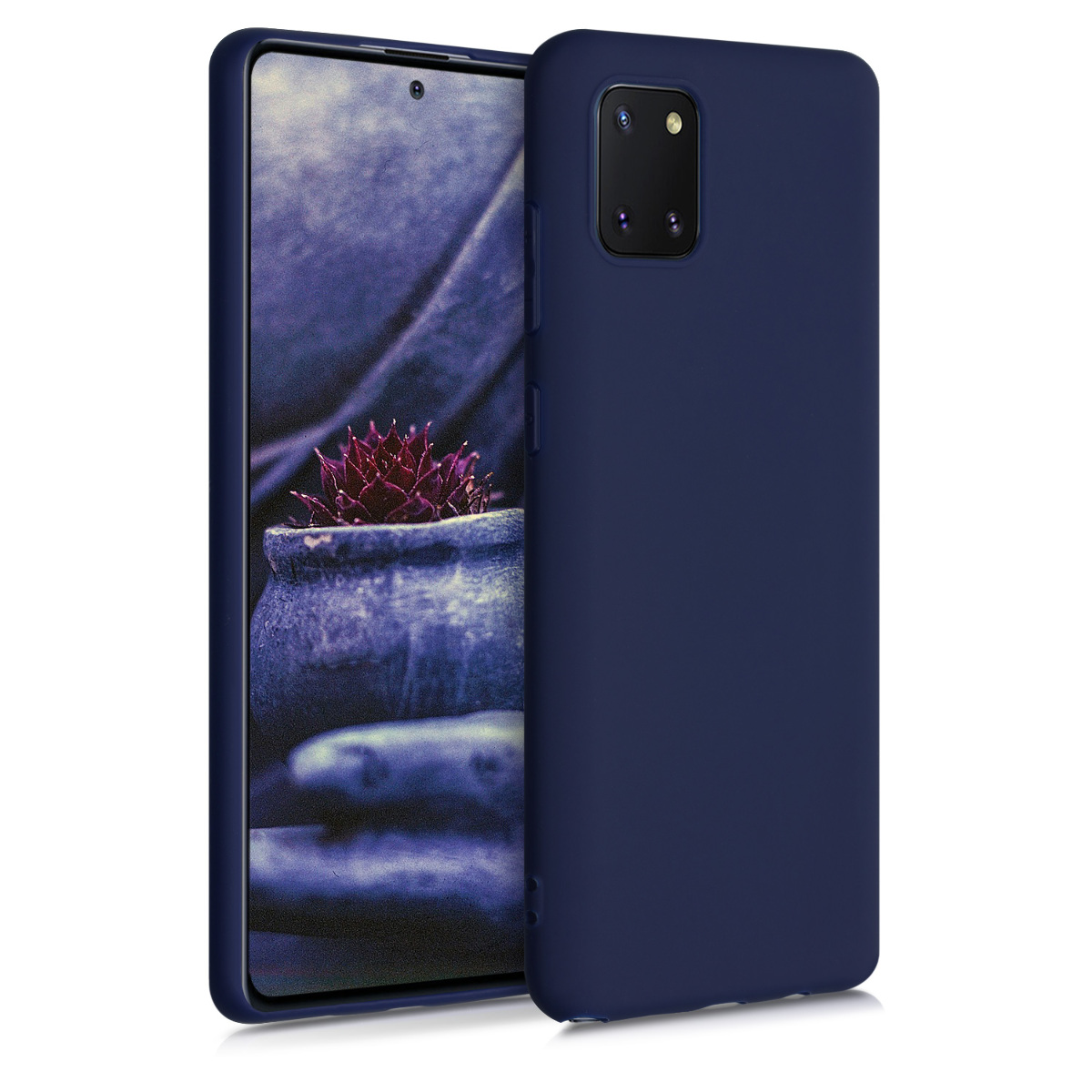 Kvalitní silikonové TPU pouzdro pro Samsung Note 10 Lite - Hluboké modré moře