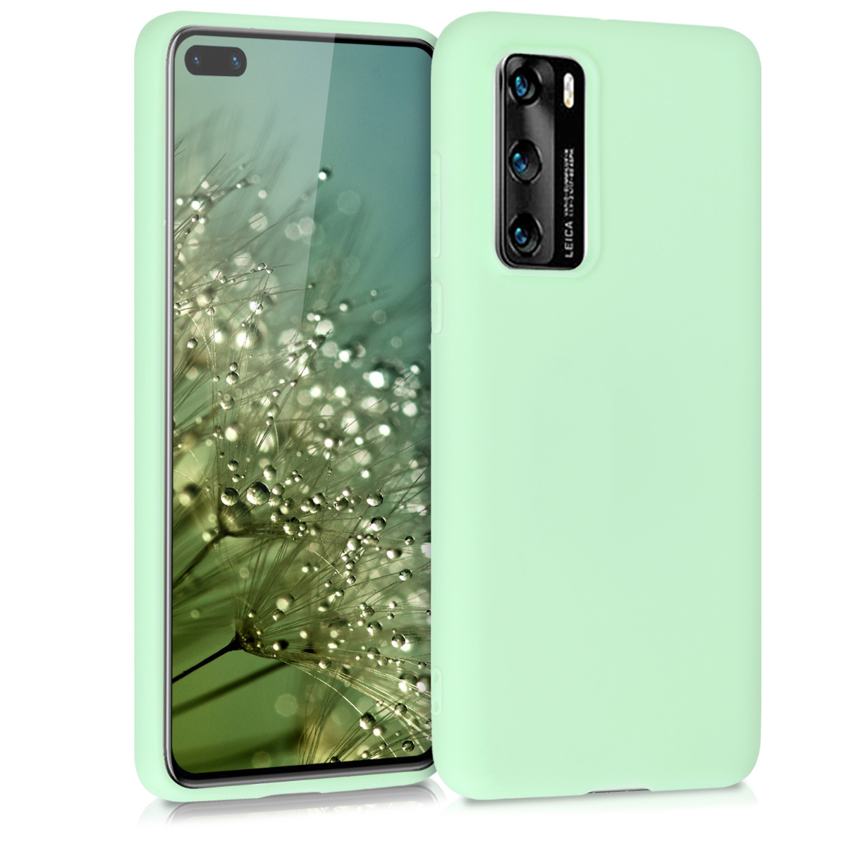 Mint zelené silikonové pouzdro / obal pro Huawei P40