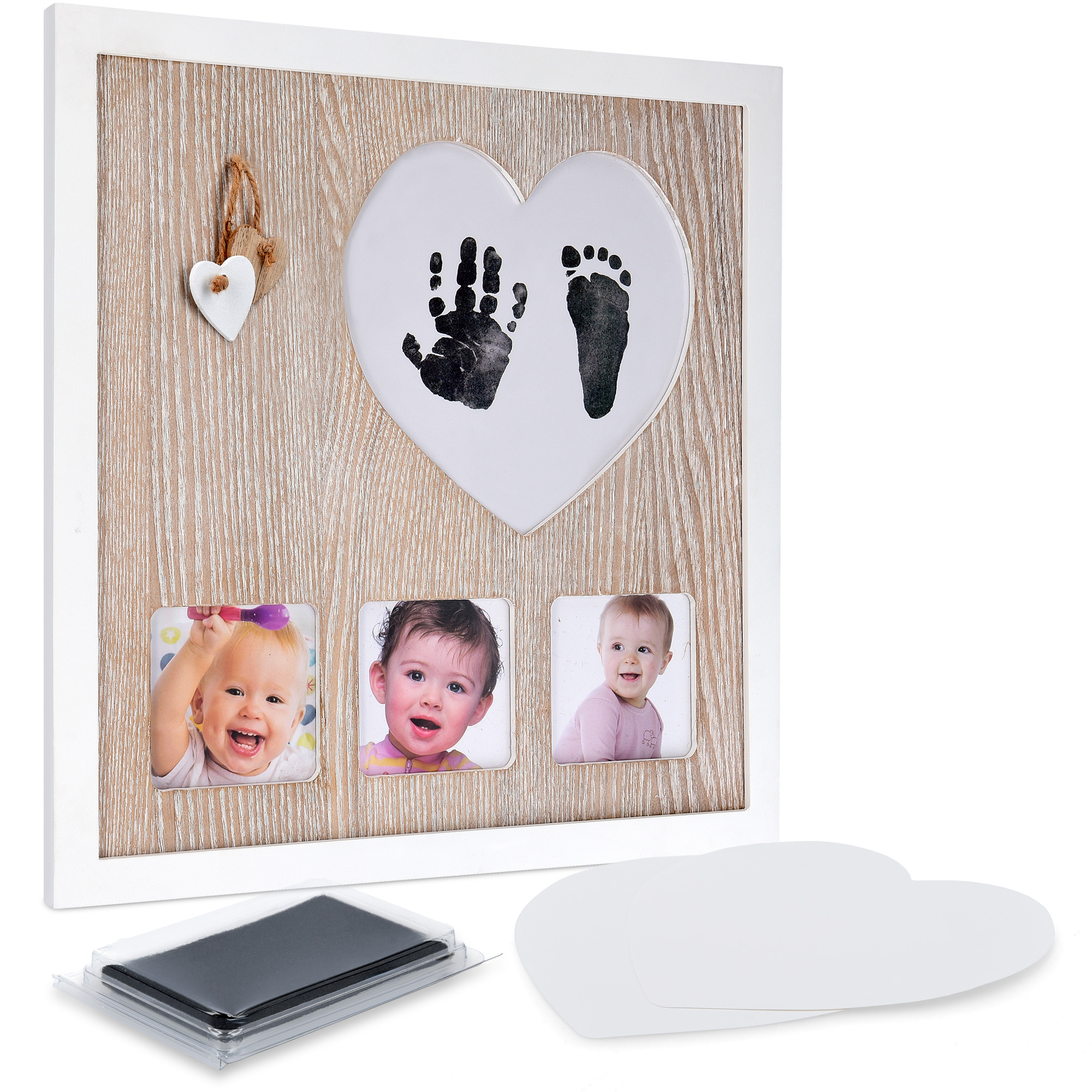 Cadre Photo A Empreinte Main Pied Pour Bebe Avec Tampon Encreur Navaris Eur 19 99 Picclick Fr