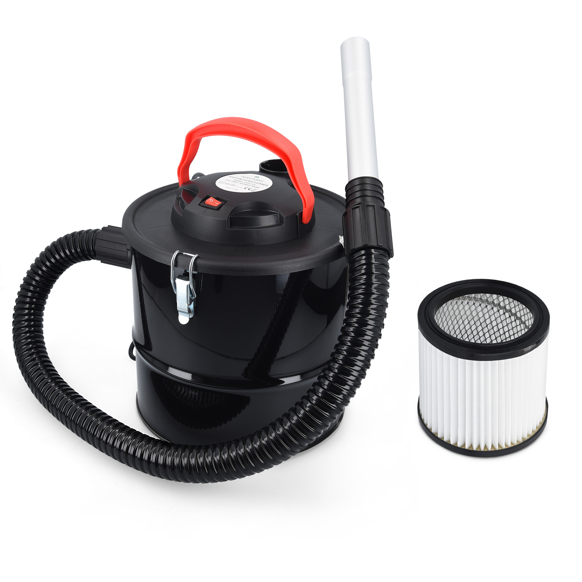 Aschesauger 10L mit Filter 800W Asche Ruß Staubsauger für Kamin BBQ