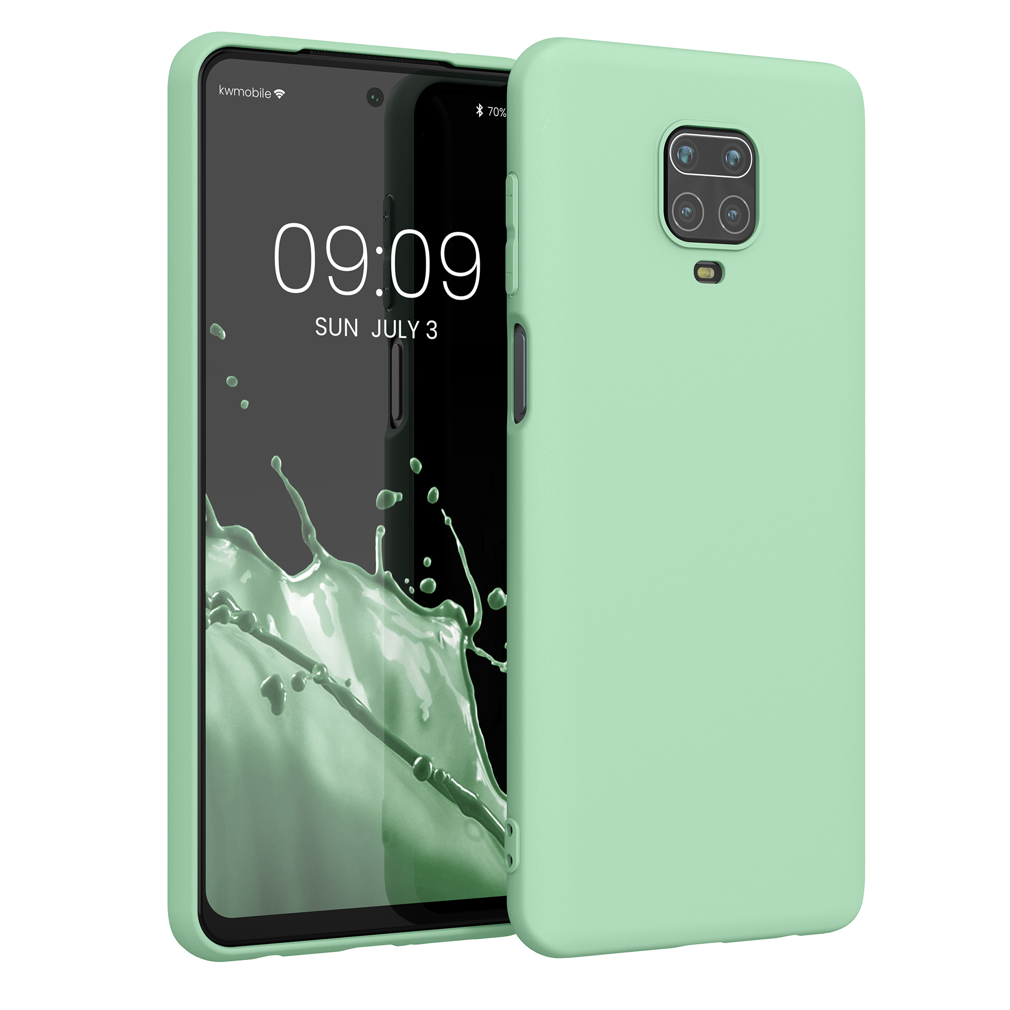 Kvalitní silikonové TPU pouzdro | obal pro Xiaomi Redmi Note 9S | 9 Pro | 9 - pastelově zelený