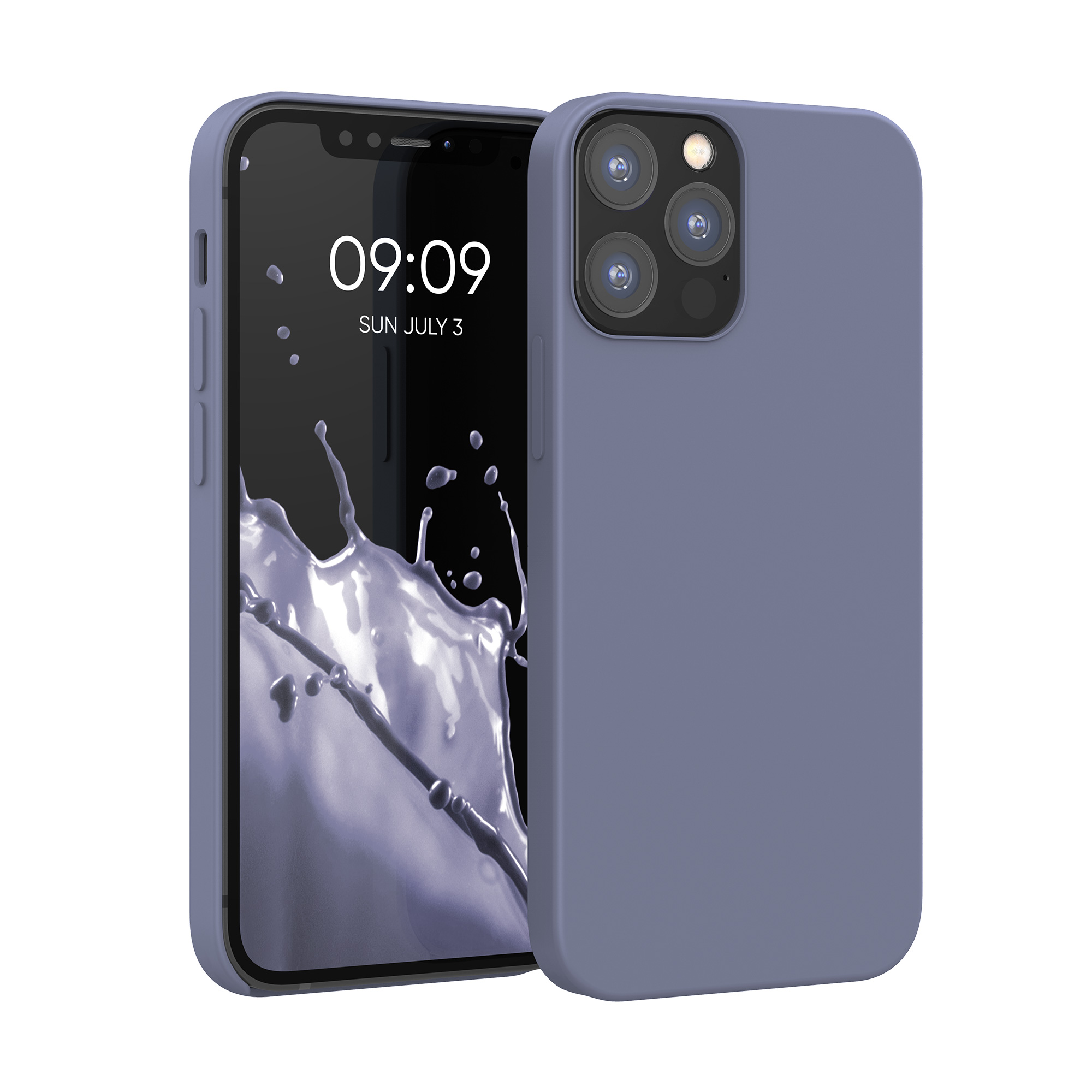Kvalitní silikonové TPU pouzdro pro Apple iPhone 12 / 12 Pro - Lavender Gray