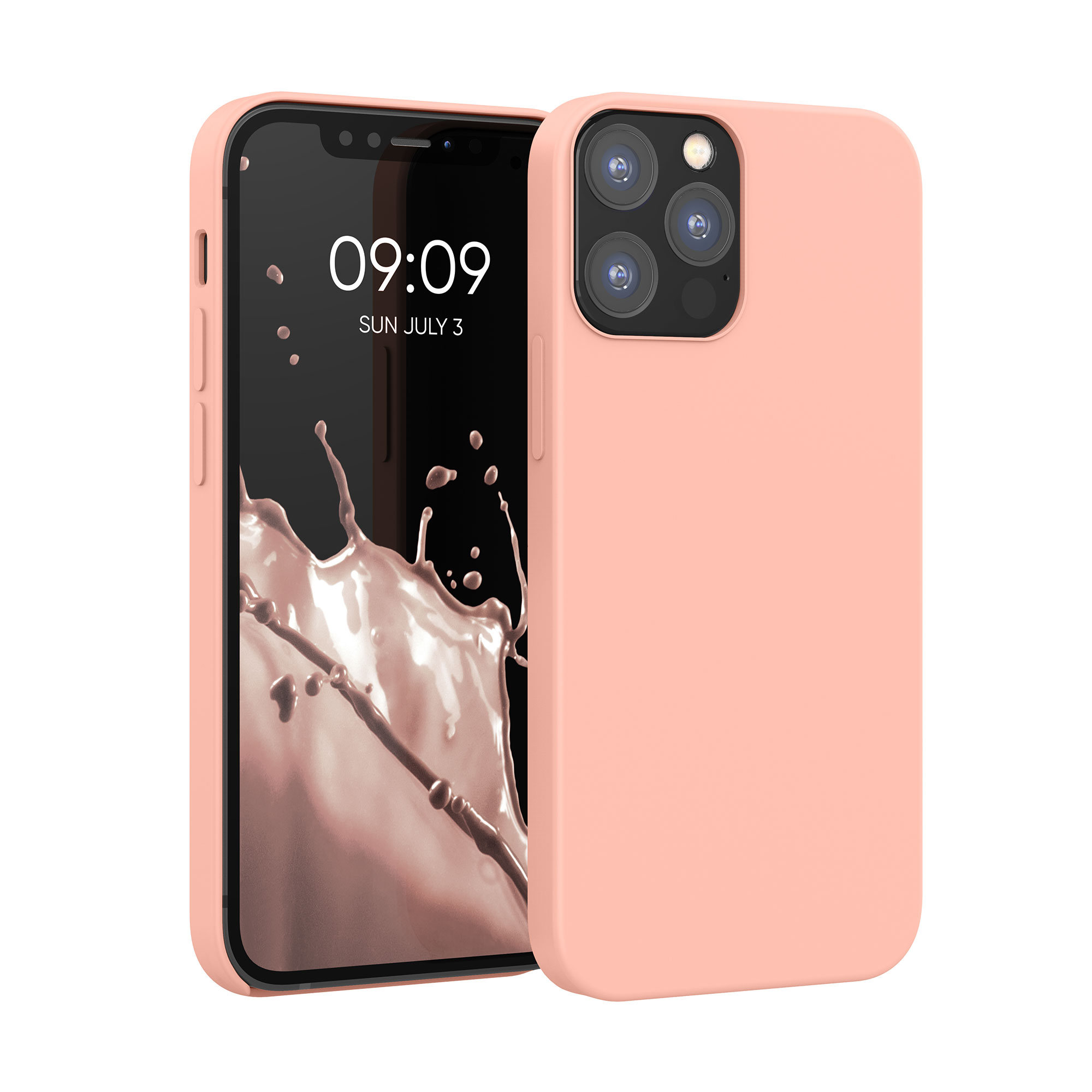 Kvalitní silikonové TPU pouzdro pro Apple iPhone 12 / 12 Pro - grapefruit Růžový