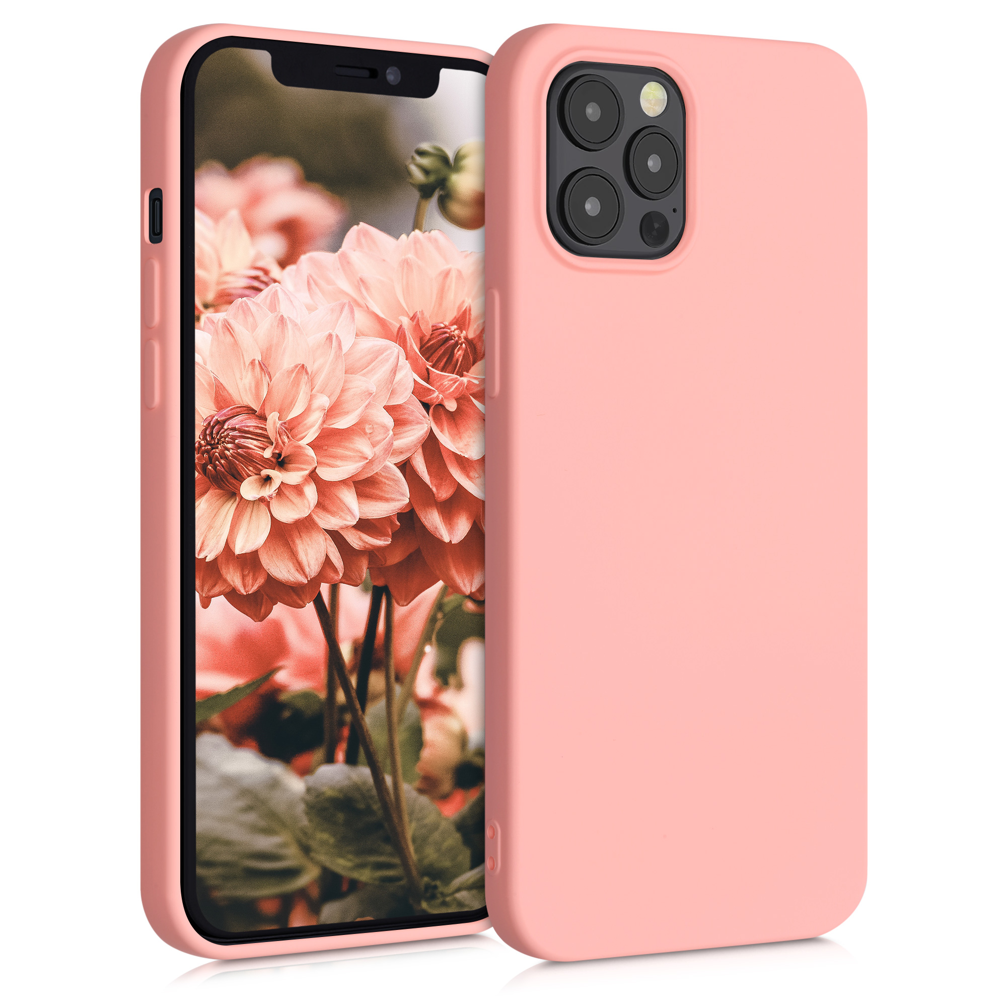 Kvalitní silikonové TPU pouzdro pro Apple iPhone 12 Pro Max - Light Pink Matte