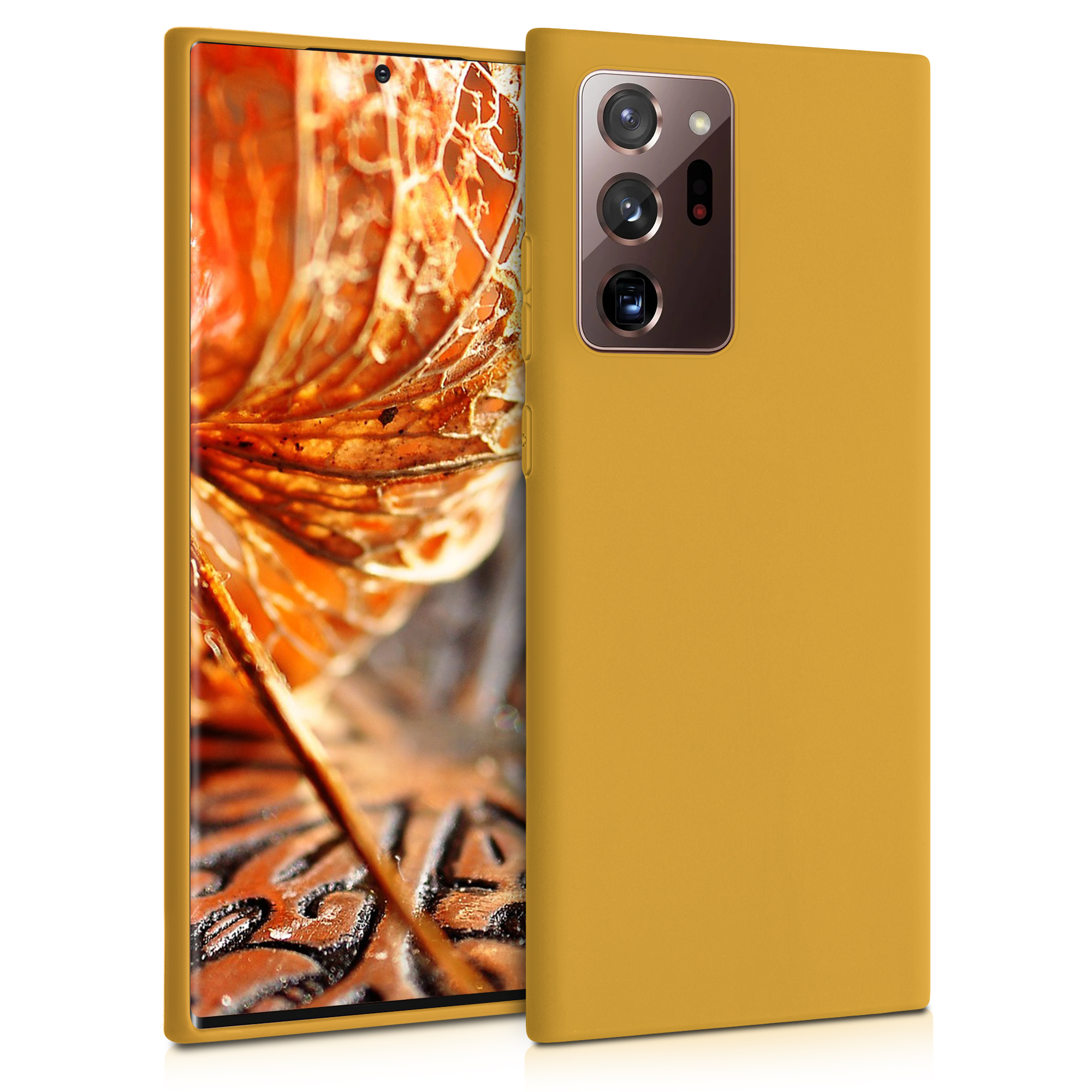 Kvalitní silikonové TPU pouzdro pro Samsung Note 20 Ultra - medově žluté