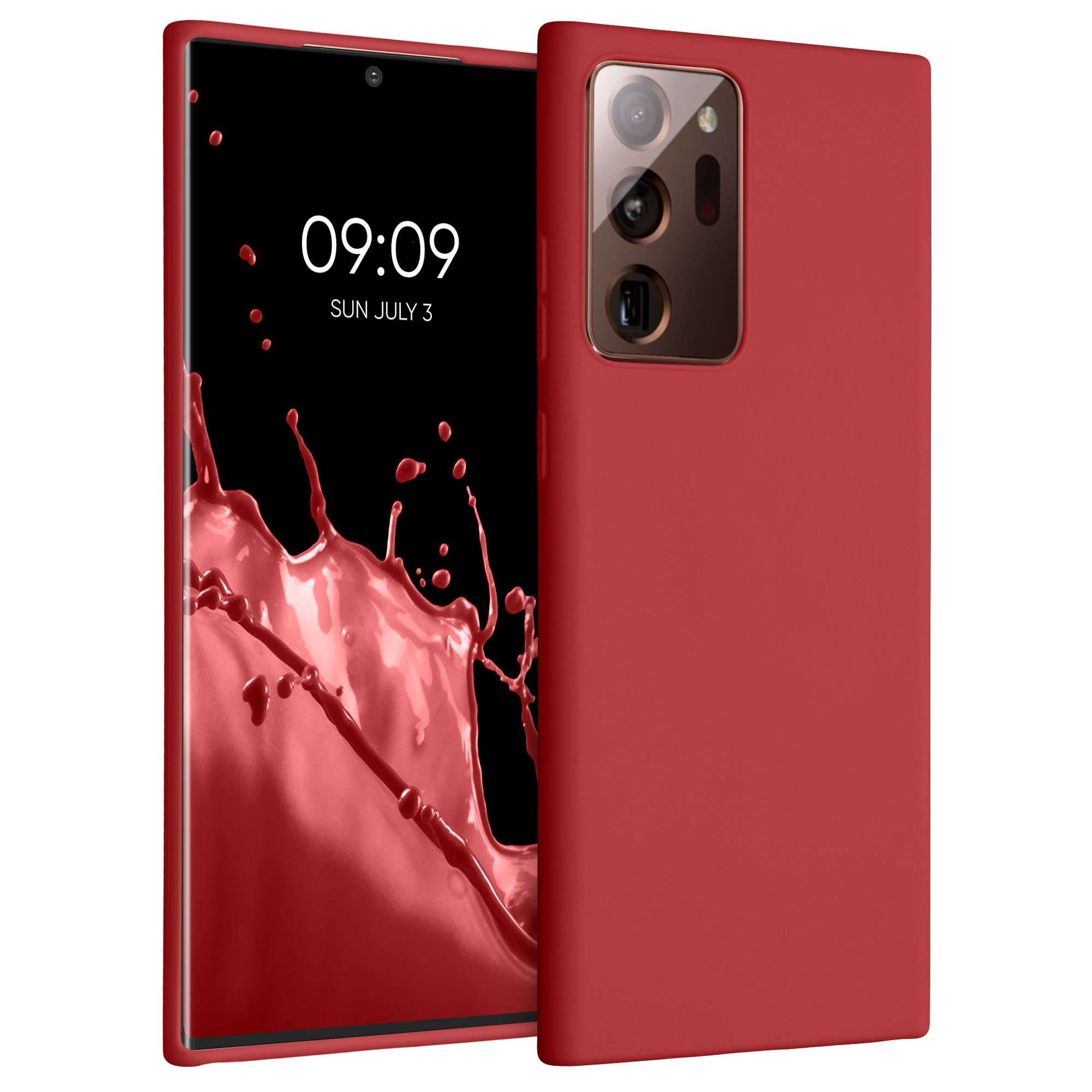 Kvalitní silikonové TPU pouzdro pro Samsung Note 20 Ultra - červené matné