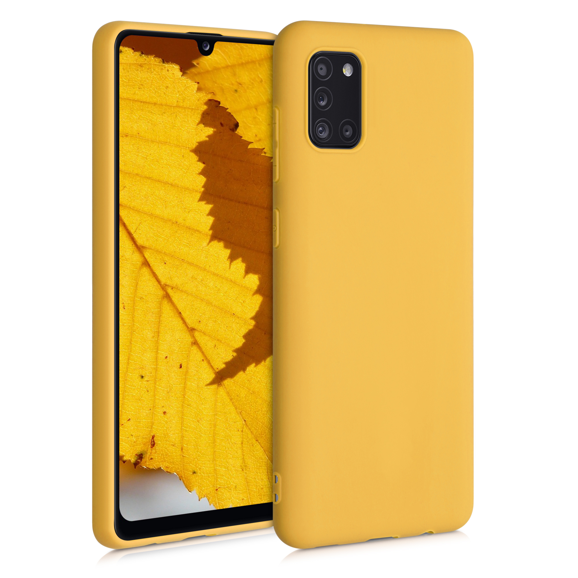 Kvalitní silikonové TPU pouzdro pro Samsung A31 - medově žluté