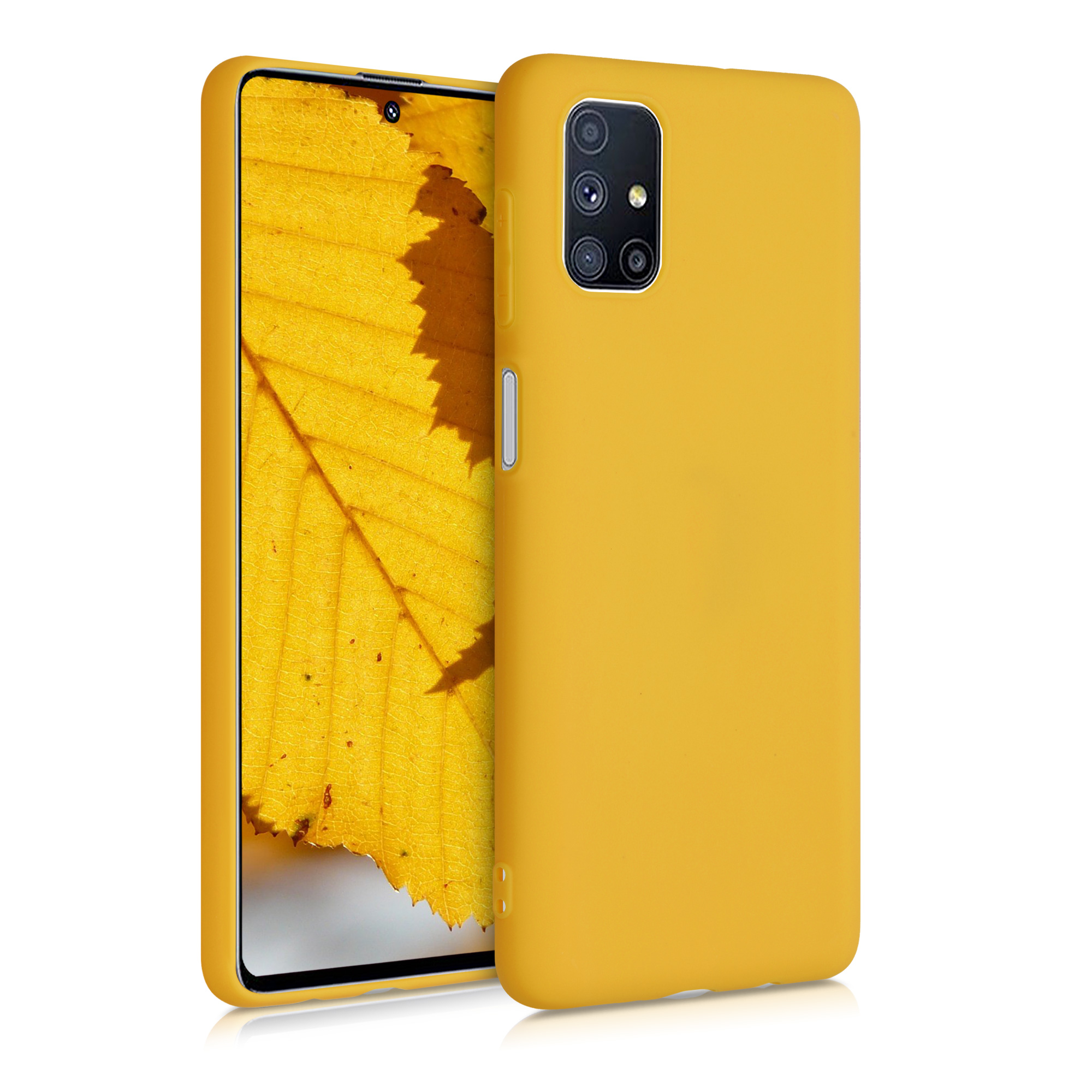 Kvalitní silikonové TPU pouzdro pro Samsung M51 - medově žluté