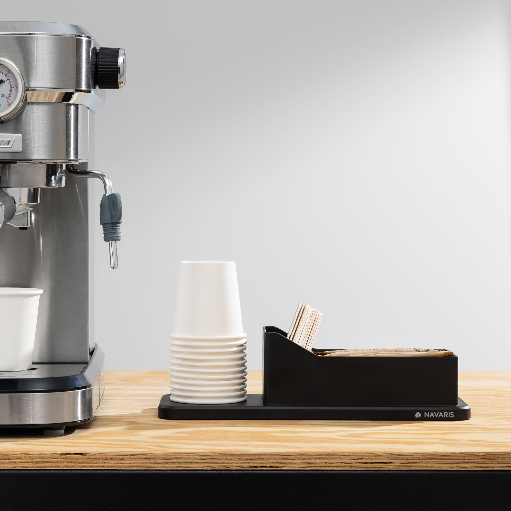 Kaffee Organizer Kaffeezubehör Aufbewahrungsbox für Zucker Milch Becher