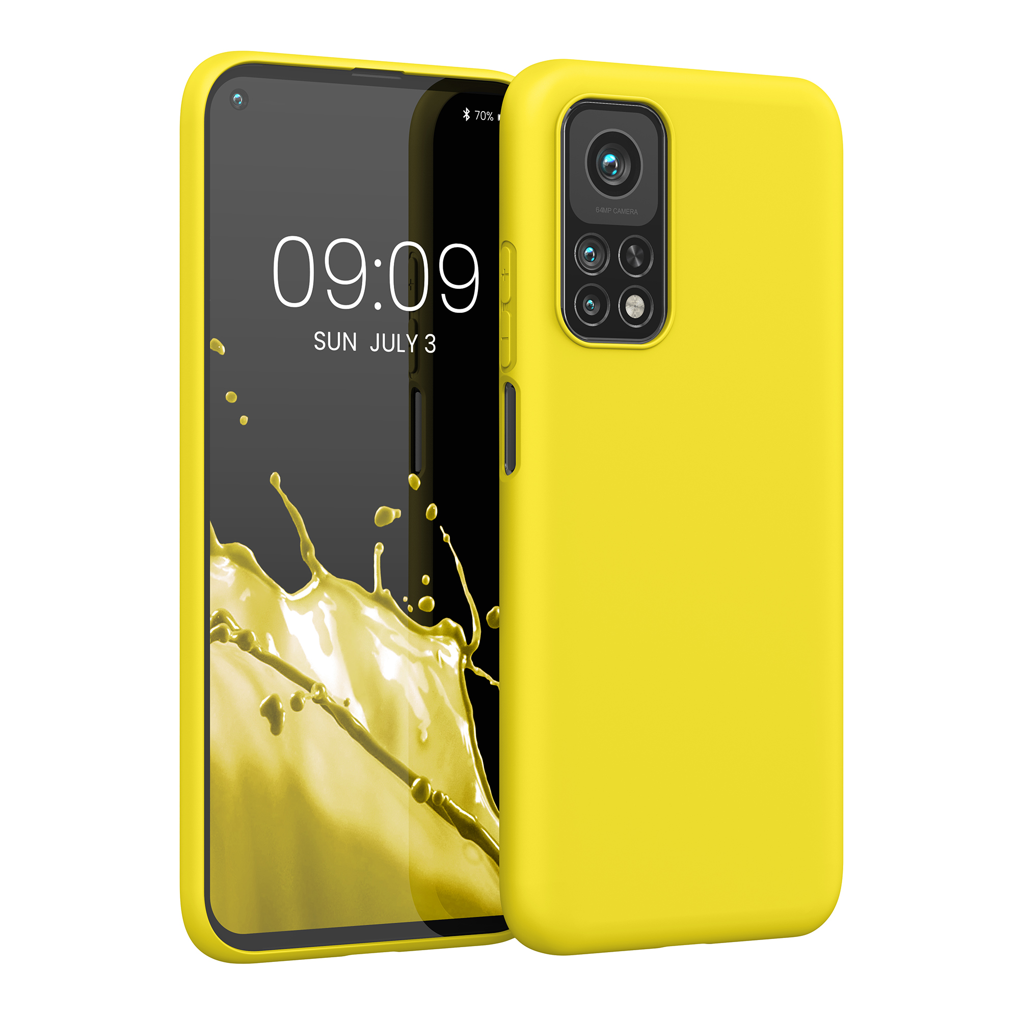 Jasně žluté silikonové pouzdro / obal pro Xiaomi Mi 10T / Mi 10T Pro