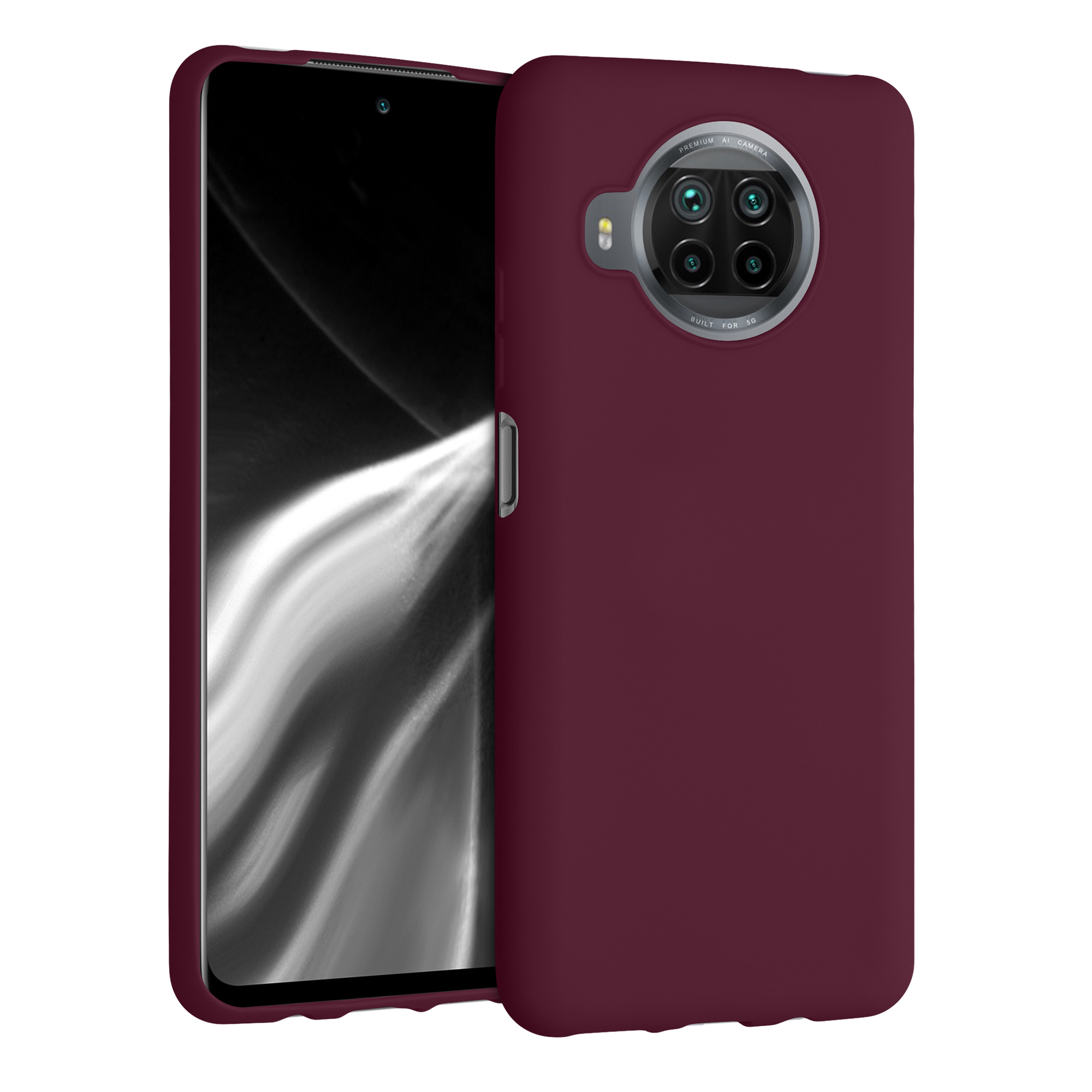 Vínově fialové silikonové TPU pouzdro / obal pro Xiaomi Mi 10T Lite