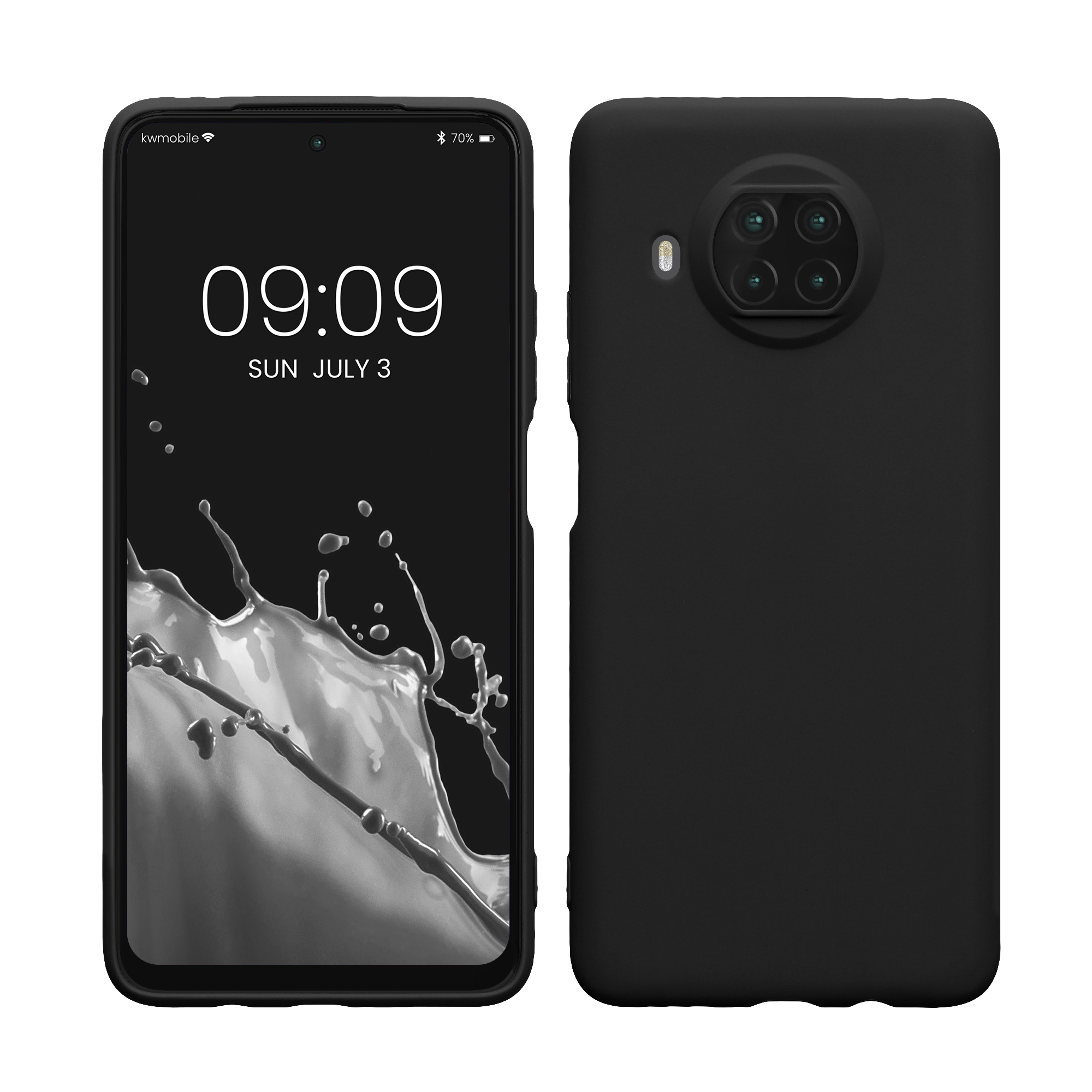 Černé matné silikonové TPU pouzdro / obal pro Xiaomi Mi 10T Lite