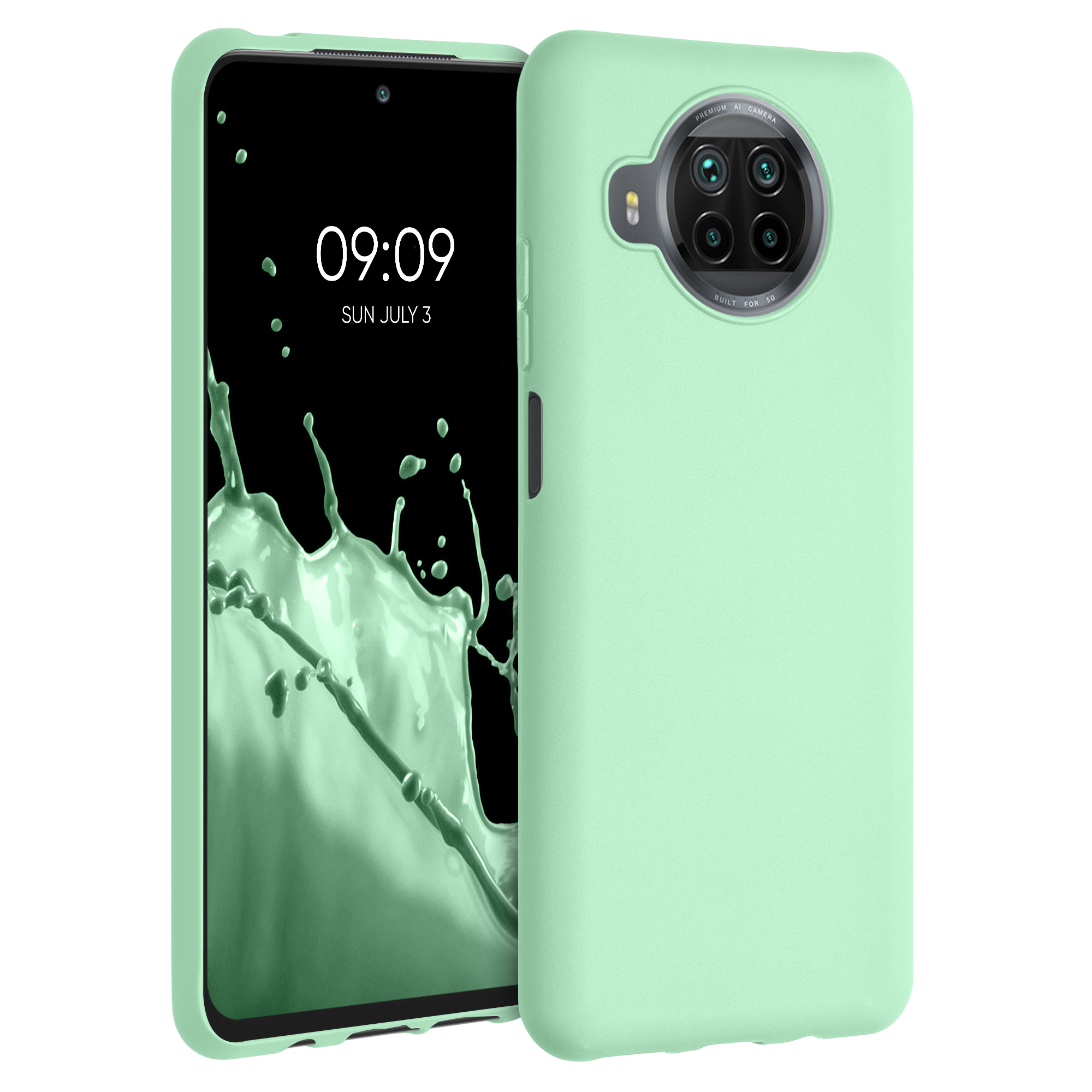 Zelené mint silikonové TPU pouzdro / obal pro Xiaomi Mi 10T Lite