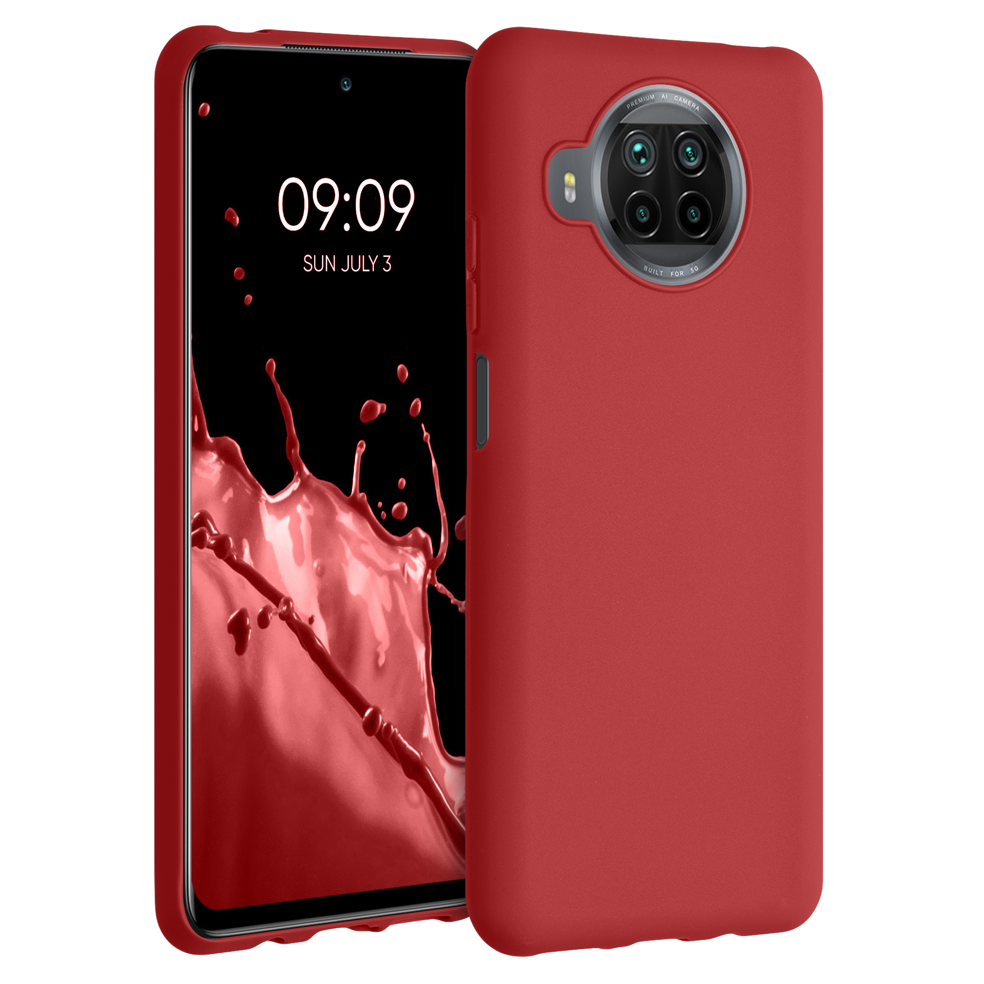 Červené silikonové TPU pouzdro / obal pro Xiaomi Mi 10T Lite