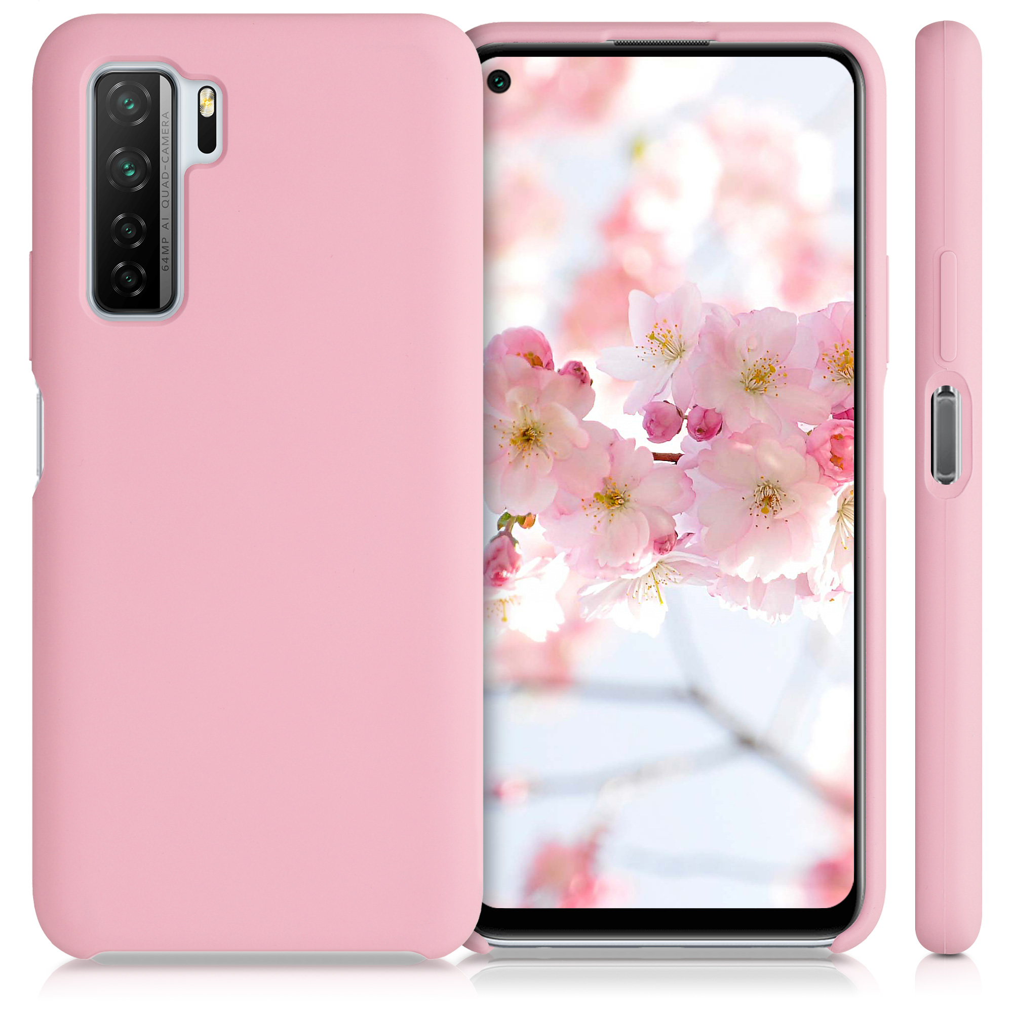 Silicone Case for Huawei P40 Lite 5G - TPU Rubberized Cover kwmobile | eBay