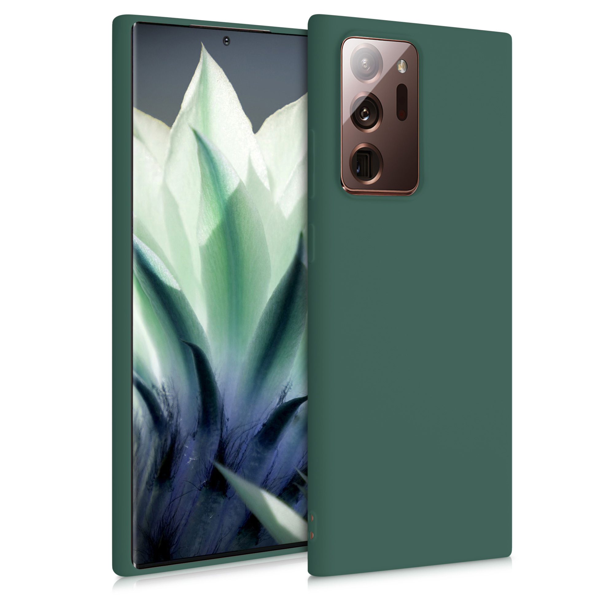 Kvalitní silikonové TPU pouzdro pro Samsung Note 20 Ultra - Forest Green