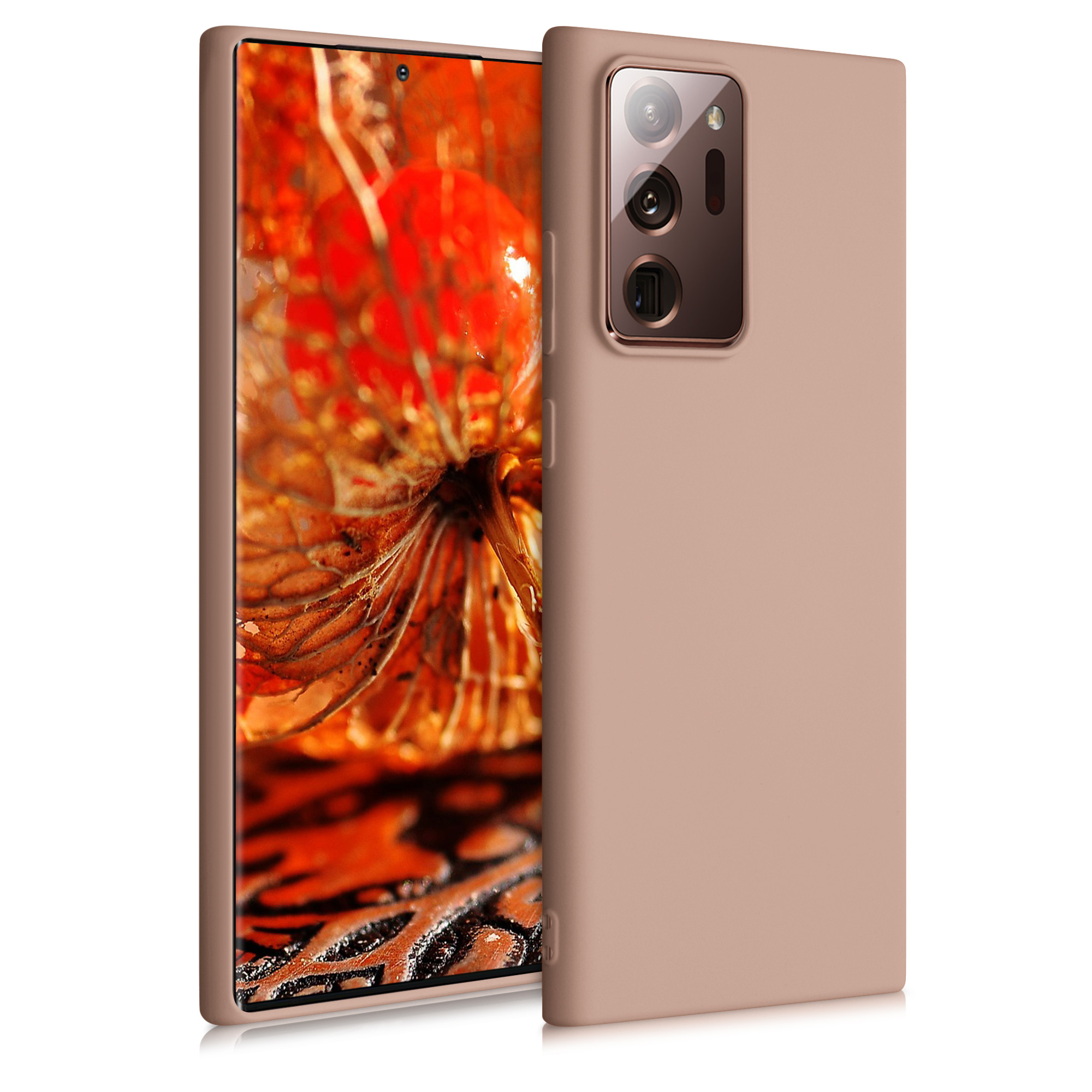 Kvalitní silikonové TPU pouzdro pro Samsung Note 20 Ultra - Antique růžové matné
