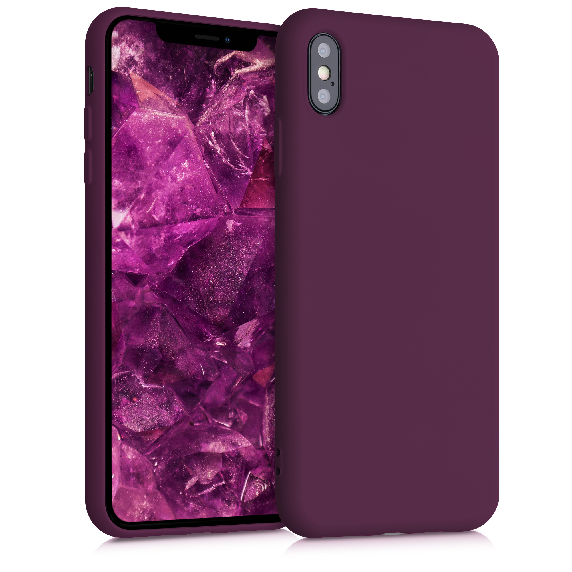 Kvalitní silikonové TPU pouzdro pro Apple iPhone XS Max - Bordeaux Violet
