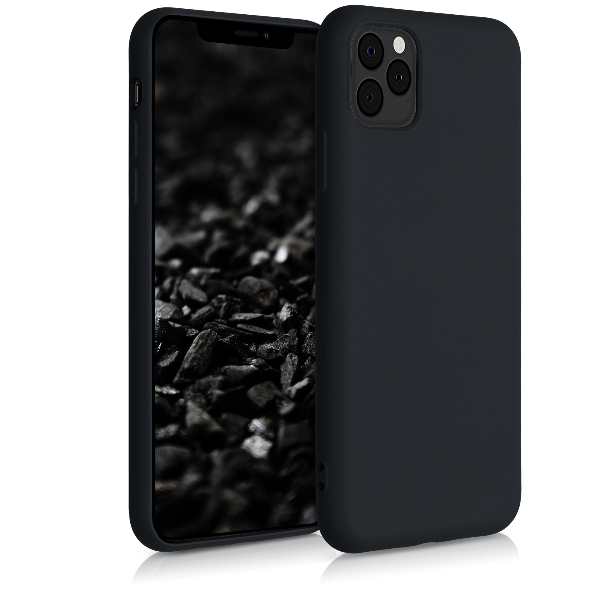 Kvalitní silikonové TPU pouzdro pro Apple iPhone 11 Pro Max - Black Matte