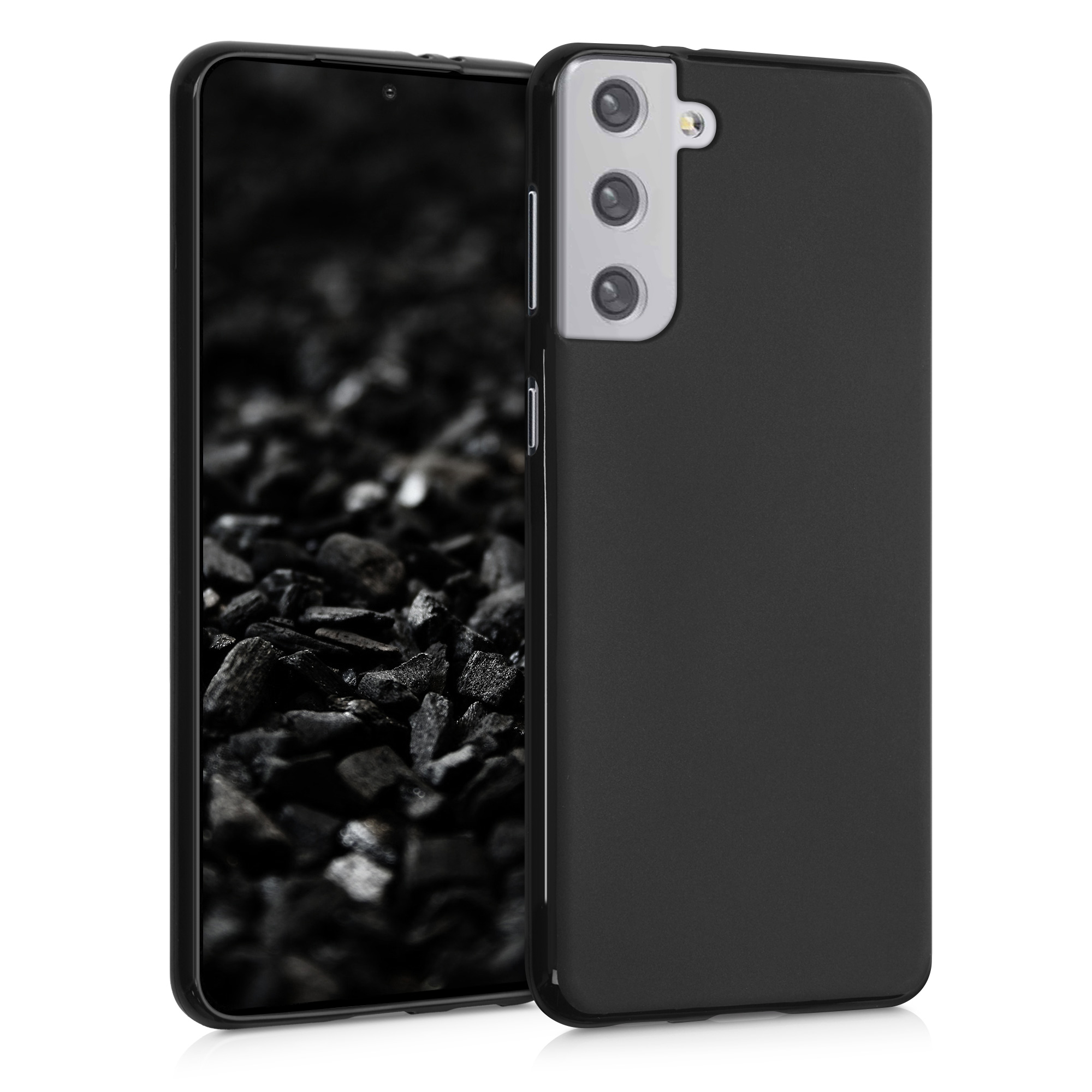 Kvalitní silikonové TPU pouzdro pro Samsung S21 Plus - Black Matte
