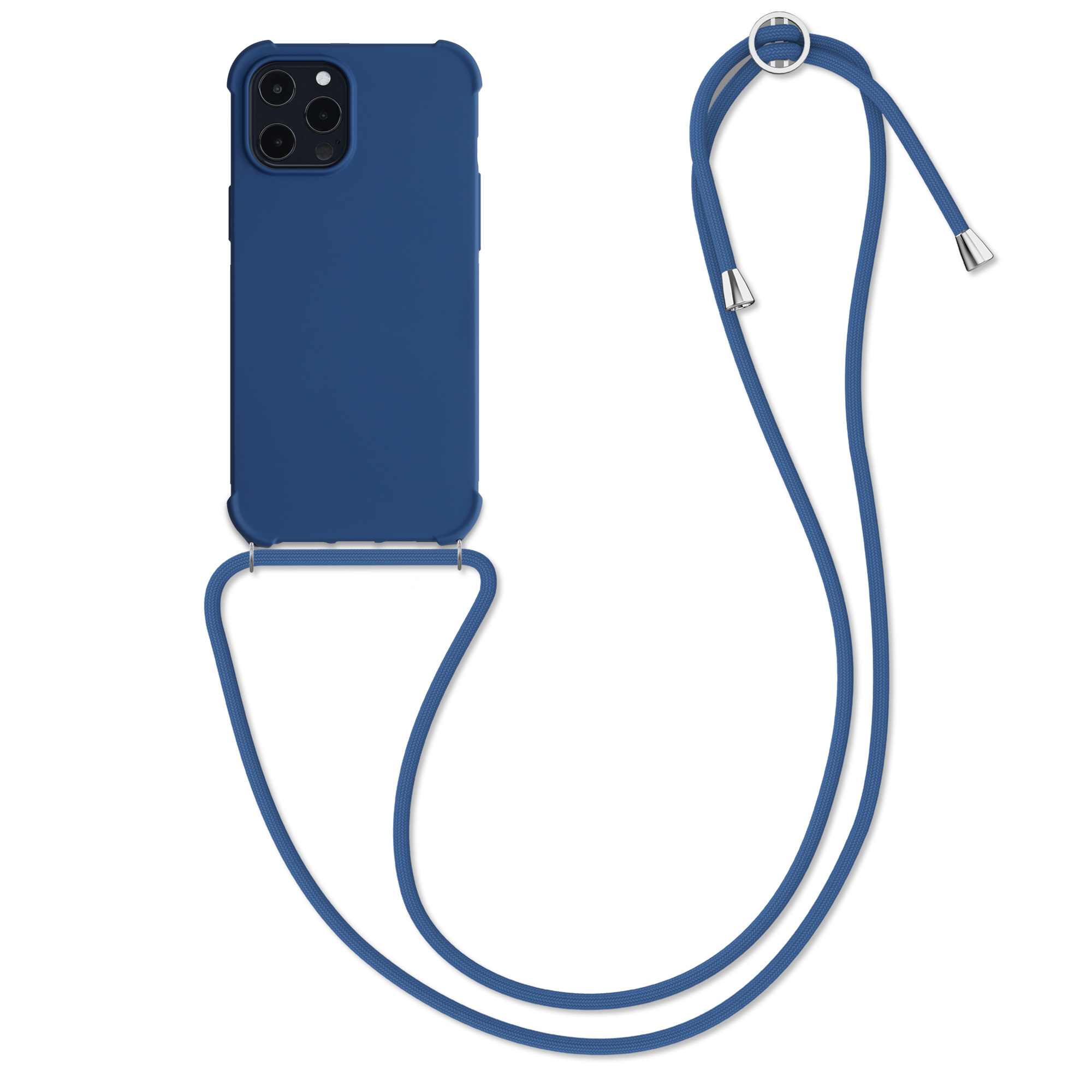 MatteTPUpouzdro pro Apple iPhone 12 Pro Max - Tmavě modrá
