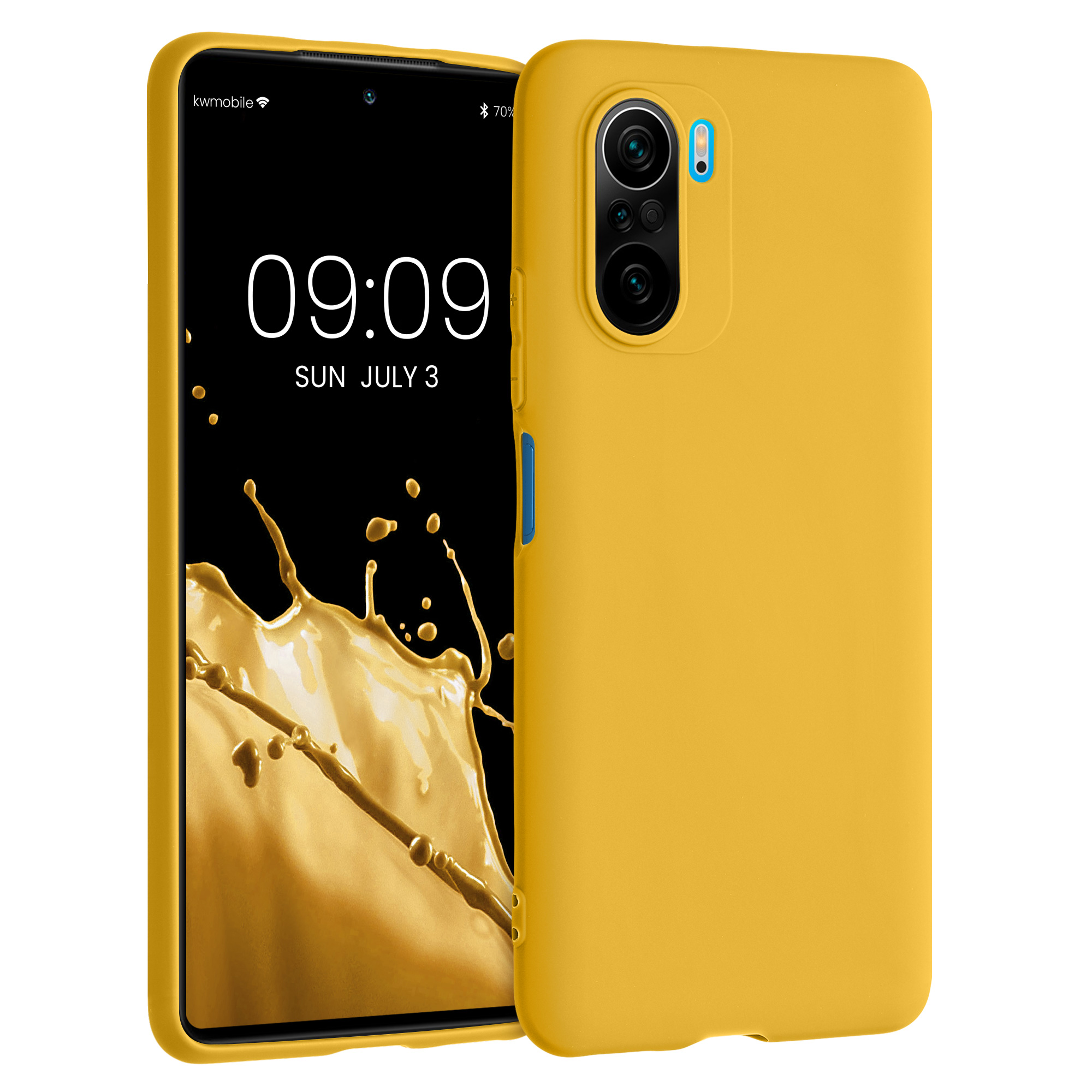 TPU pouzdro pro Xiaomi Poco F3 - Medově žlutá