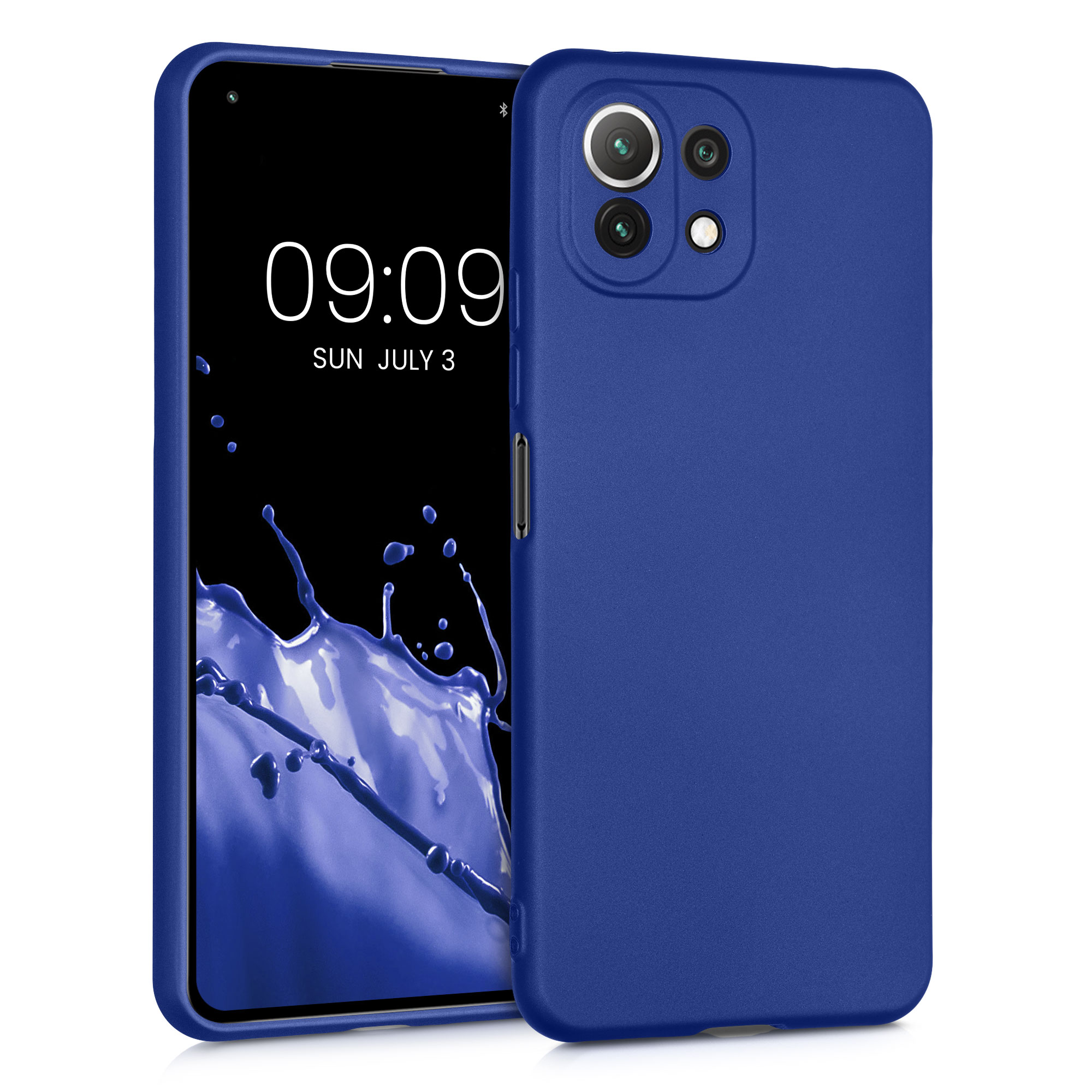 Kvalitní silikonové TPU pouzdro | obal pro Xiaomi Mi 11 Lite (5G) -  Metalická modrá