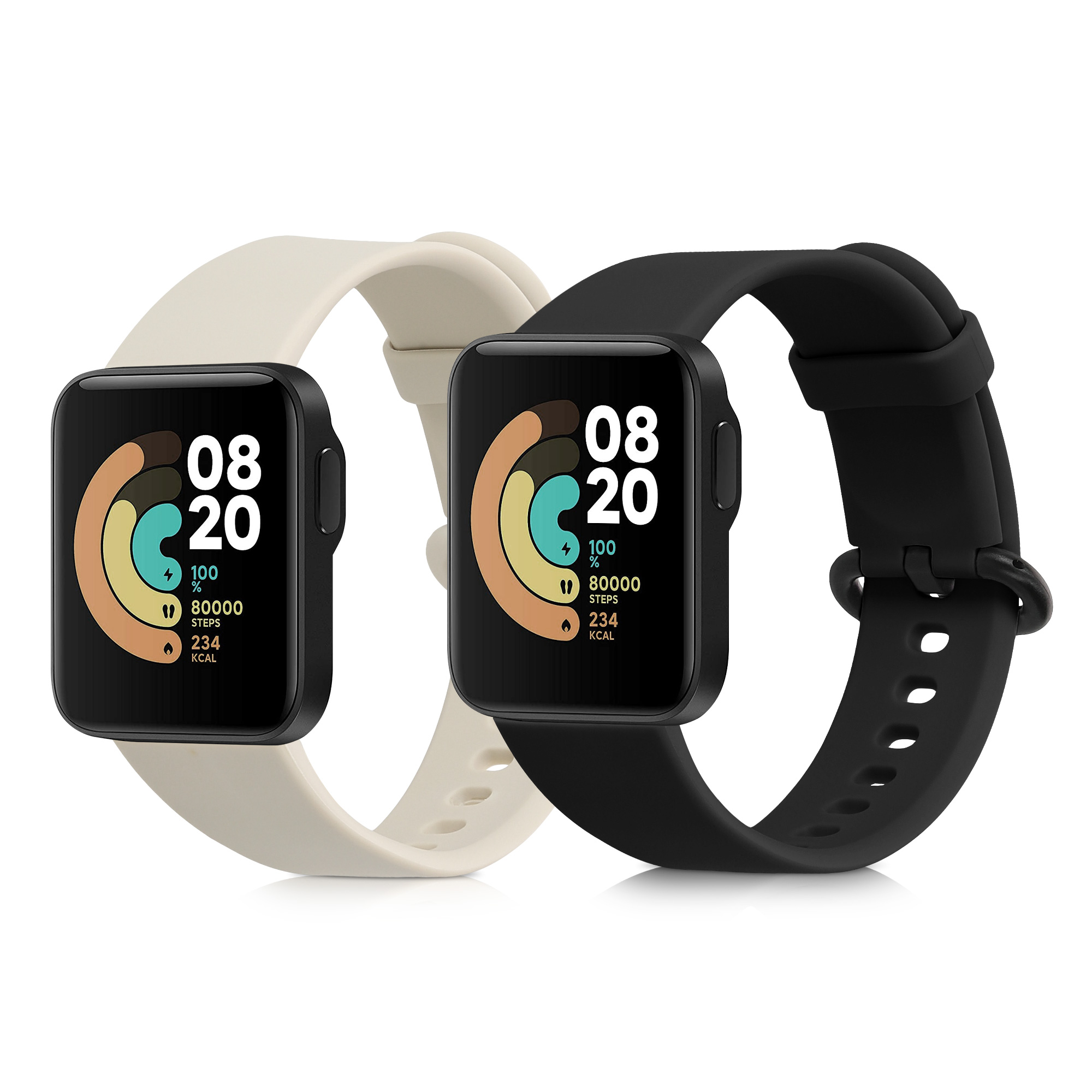 Řemínky pro hodinky Xiaomi Mi Watch Lite / Redmi Watch - Černá / béžová