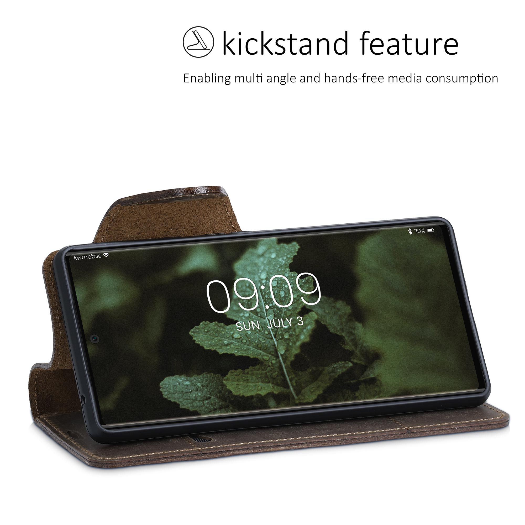 Genuine Leather Wallet Case for Google Pixel 6 with Stand - Picture 3 of 8