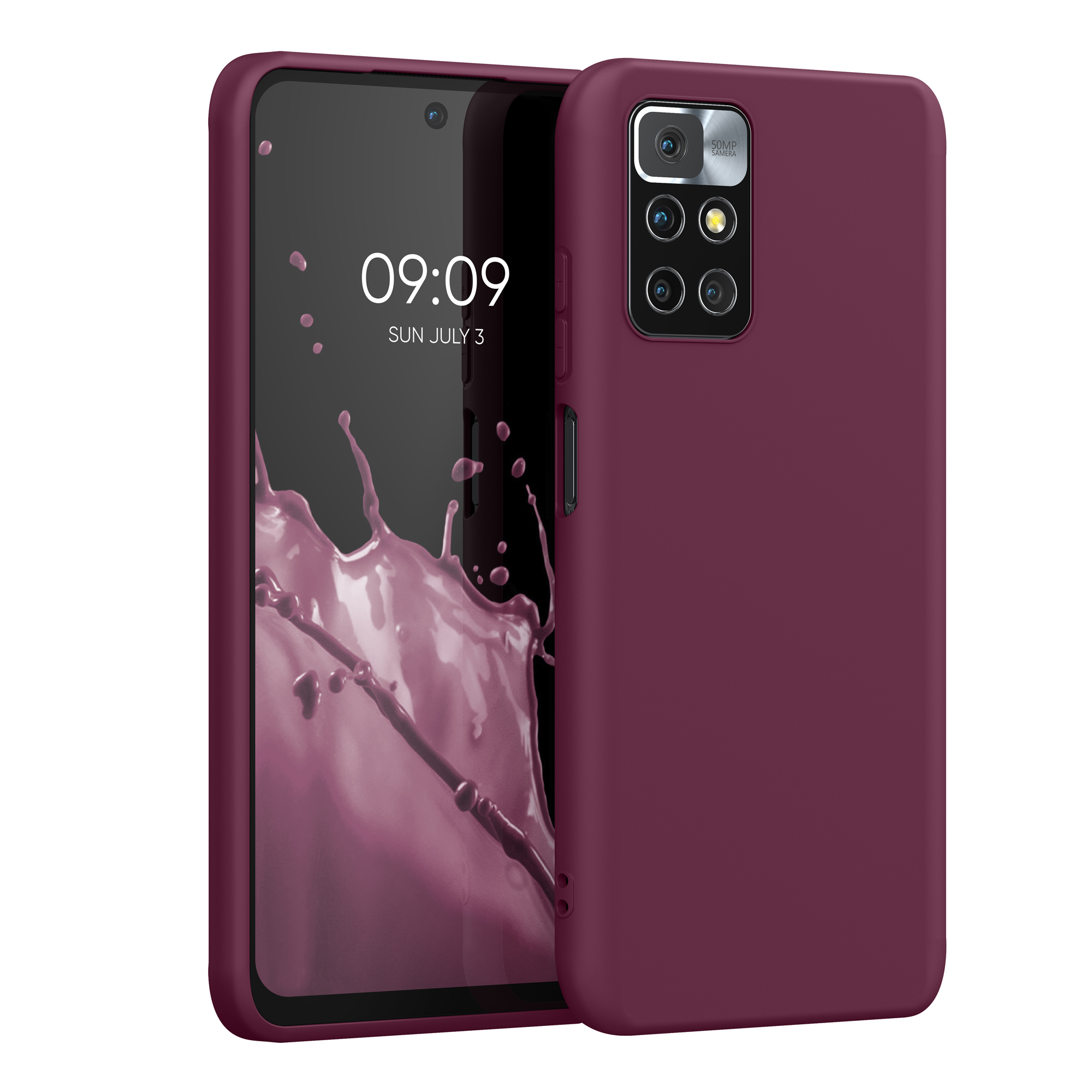TPU pouzdro pro Xiaomi Redmi 10 (2021 / 2022) - Bordeauxská fialová