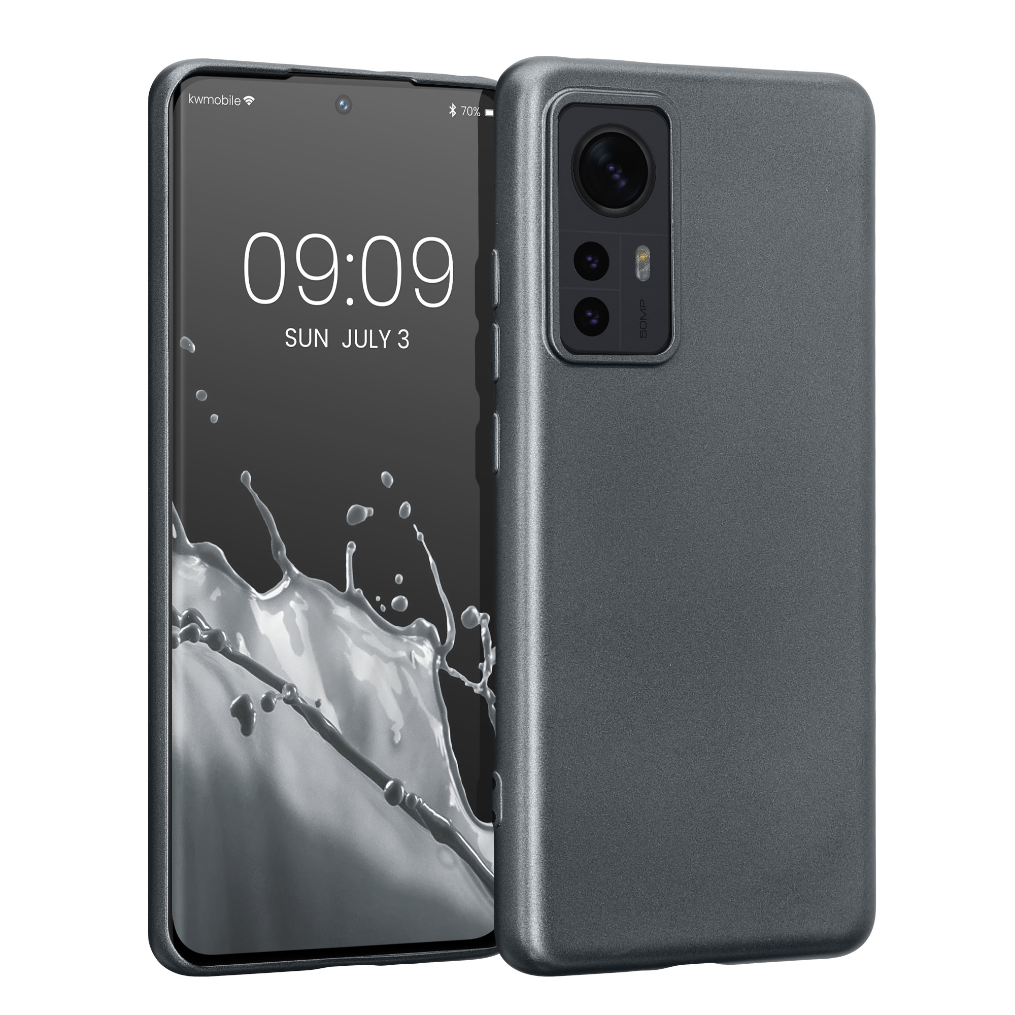 Pouzdro pro Xiaomi 12 / 12X - Metalická šedá