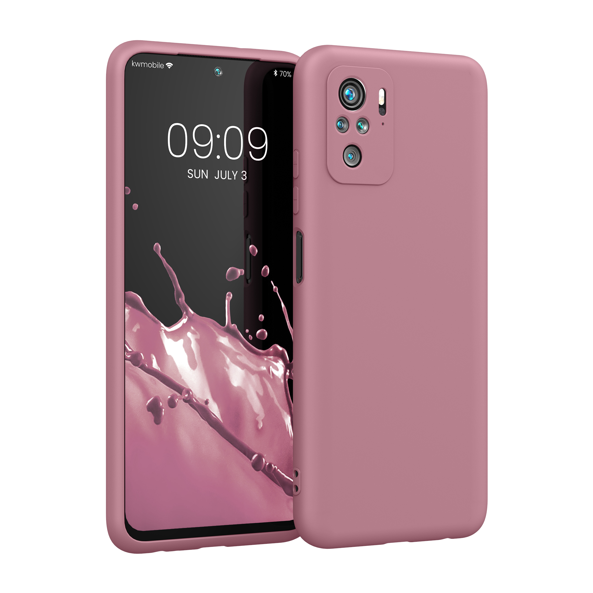 Pouzdro pro Xiaomi Redmi Note 10 / Note 10S - Tmavě růžová