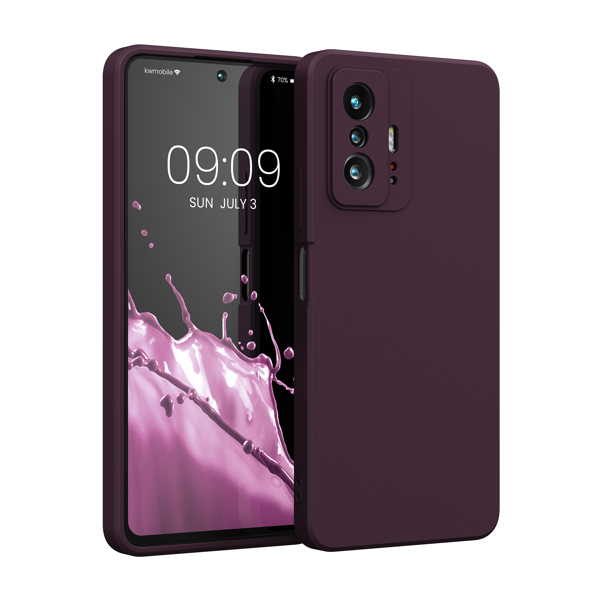 Pouzdro pro Xiaomi 11T / 11T Pro - Bordeauxská fialová