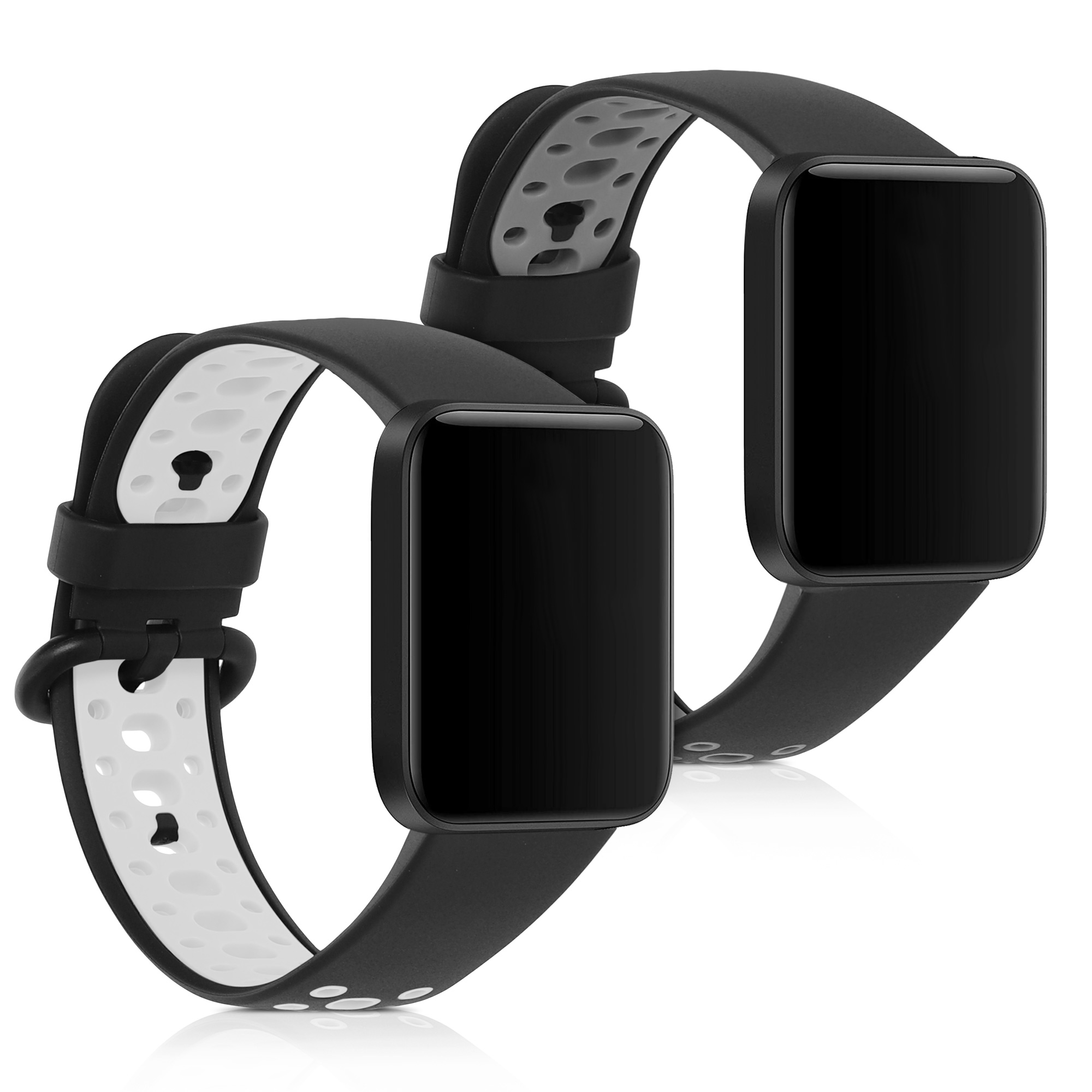 Řemínky pro hodinky Xiaomi Redmi Watch 2 / Redmi Watch 2 Lite - Černá / šedá / černá / bílá