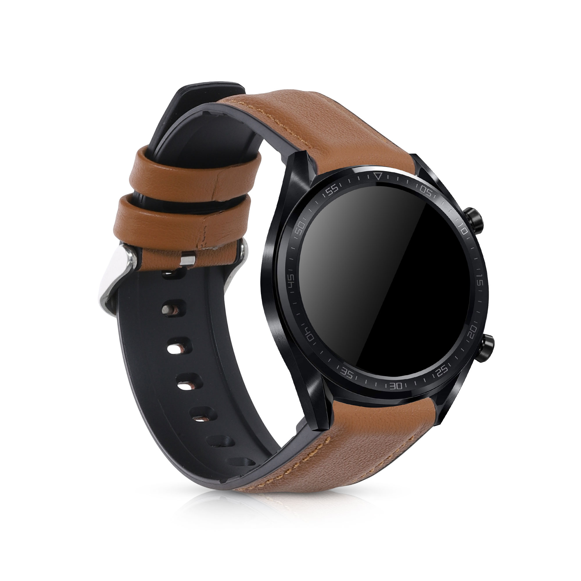 Náramek pro Huawei Watch GT 3 (46 mm) - Hnědá / černá