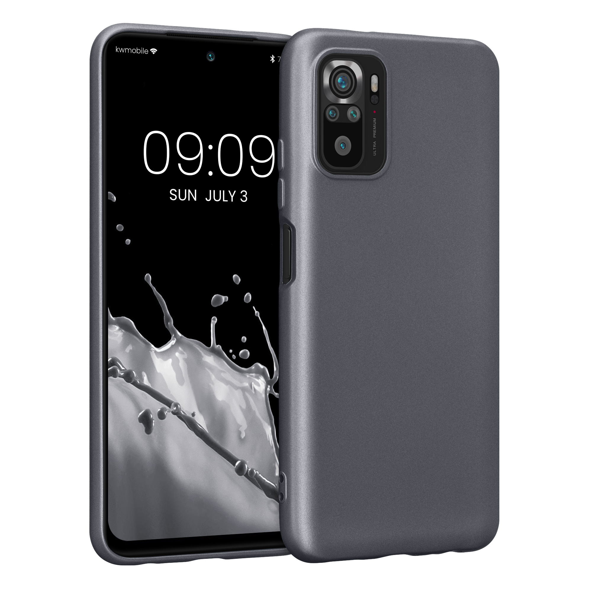 Pouzdro pro Xiaomi Redmi Note 10 / Note 10S - Šedá metalíza