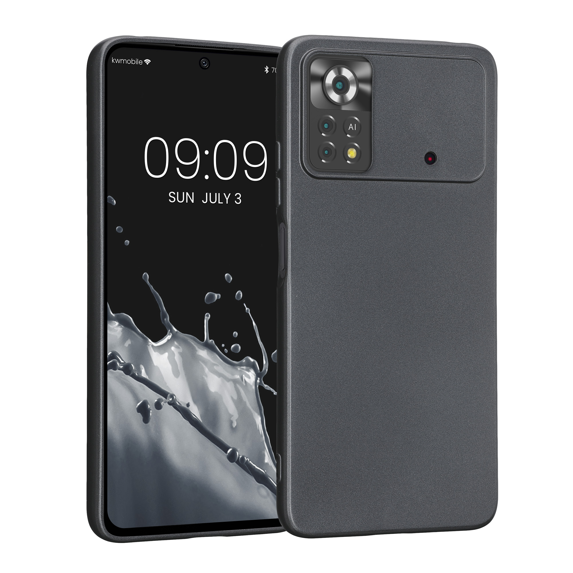 Pouzdro pro Xiaomi Poco X4 Pro 5G - Metalická šedá