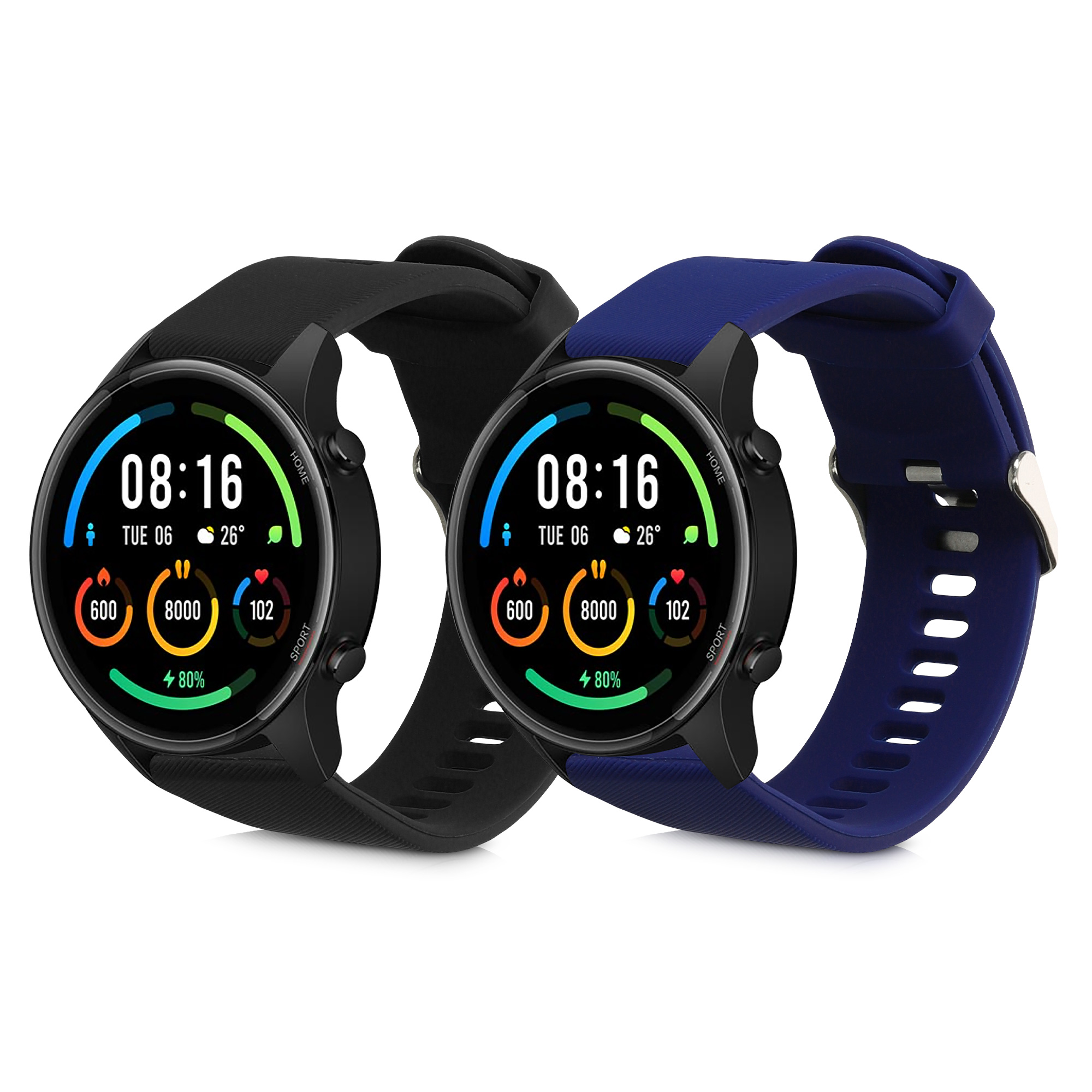 Řemínky pro hodinky Xiaomi Mi Watch / Mi Watch Color Sport - Černá / tmavě modrá
