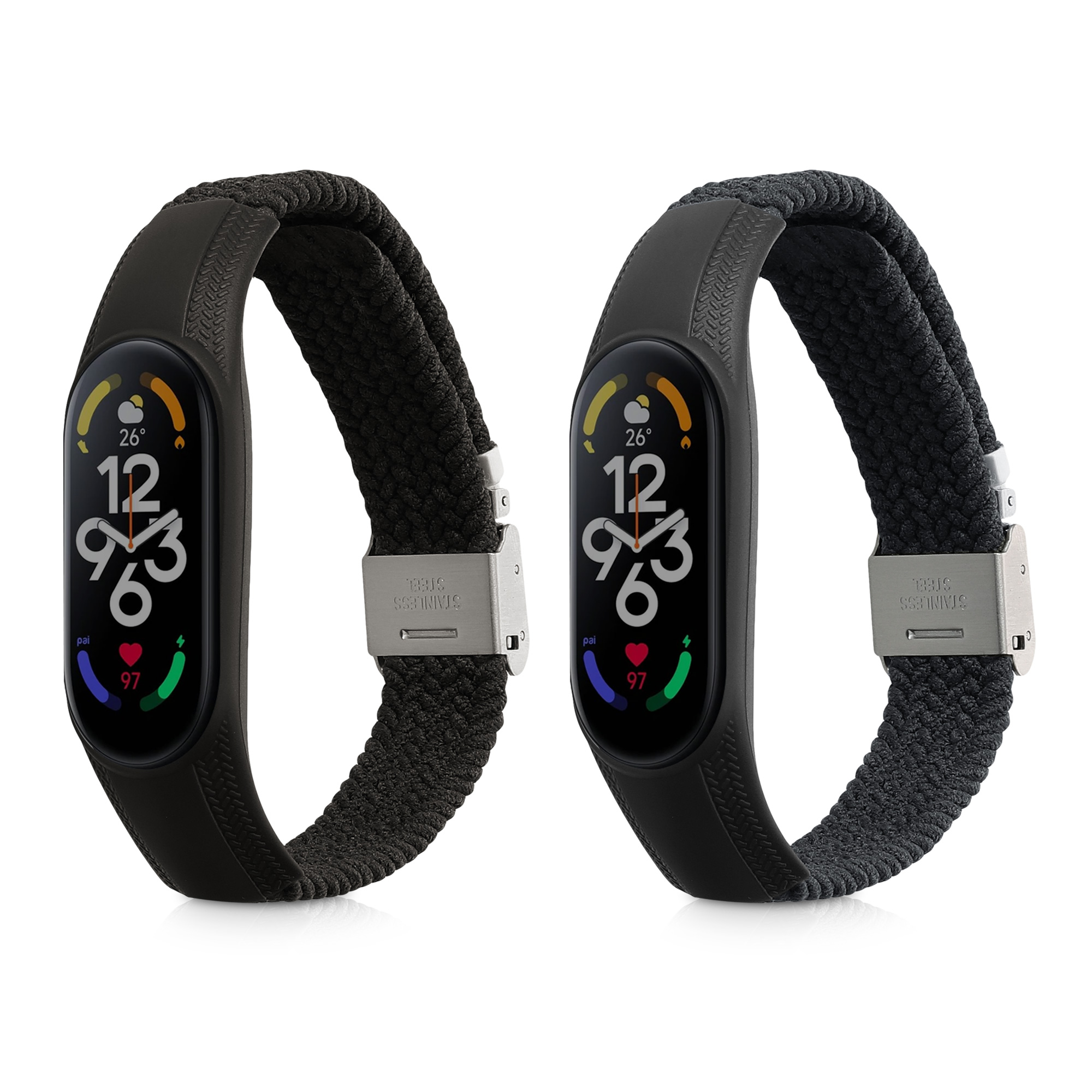 Nylonový řemínek na hodinky pro Xiaomi Mi Band 7 - 2x náhradní náramek se sponou pro fitness tracker